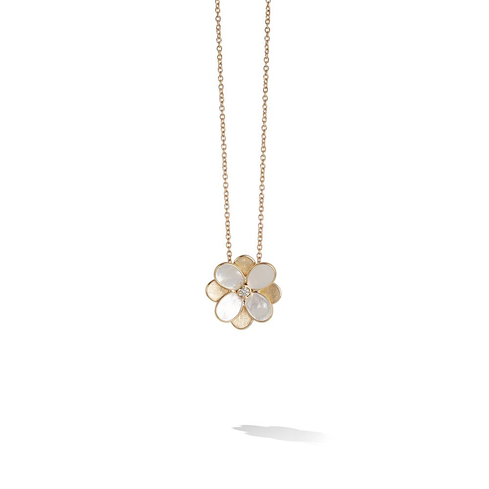 Marco Bicego Petali Mother of Pearl and Gold Flower Necklace
