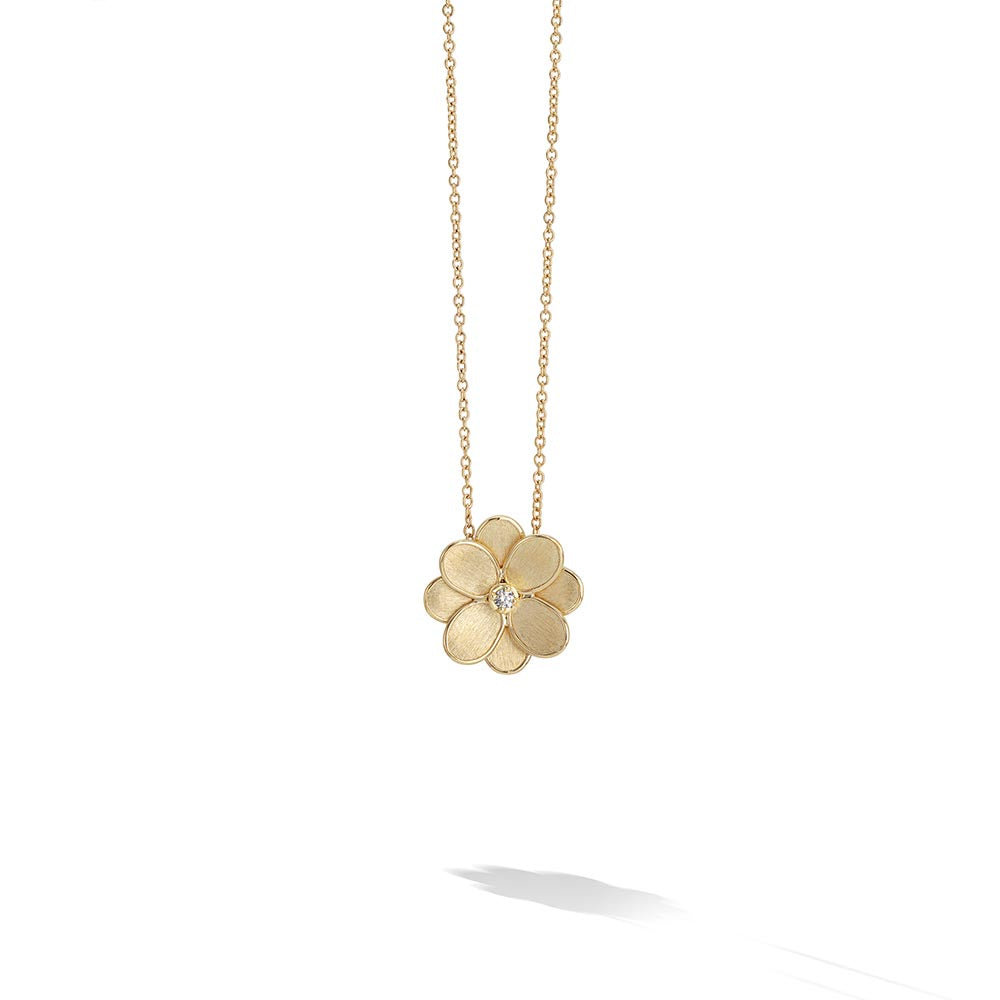 Marco Bicego Petali Single Diamond Flower Necklace