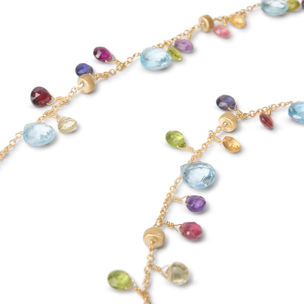 Marco Bicego Paradise Blue Topaz Mix Gemstone Necklace