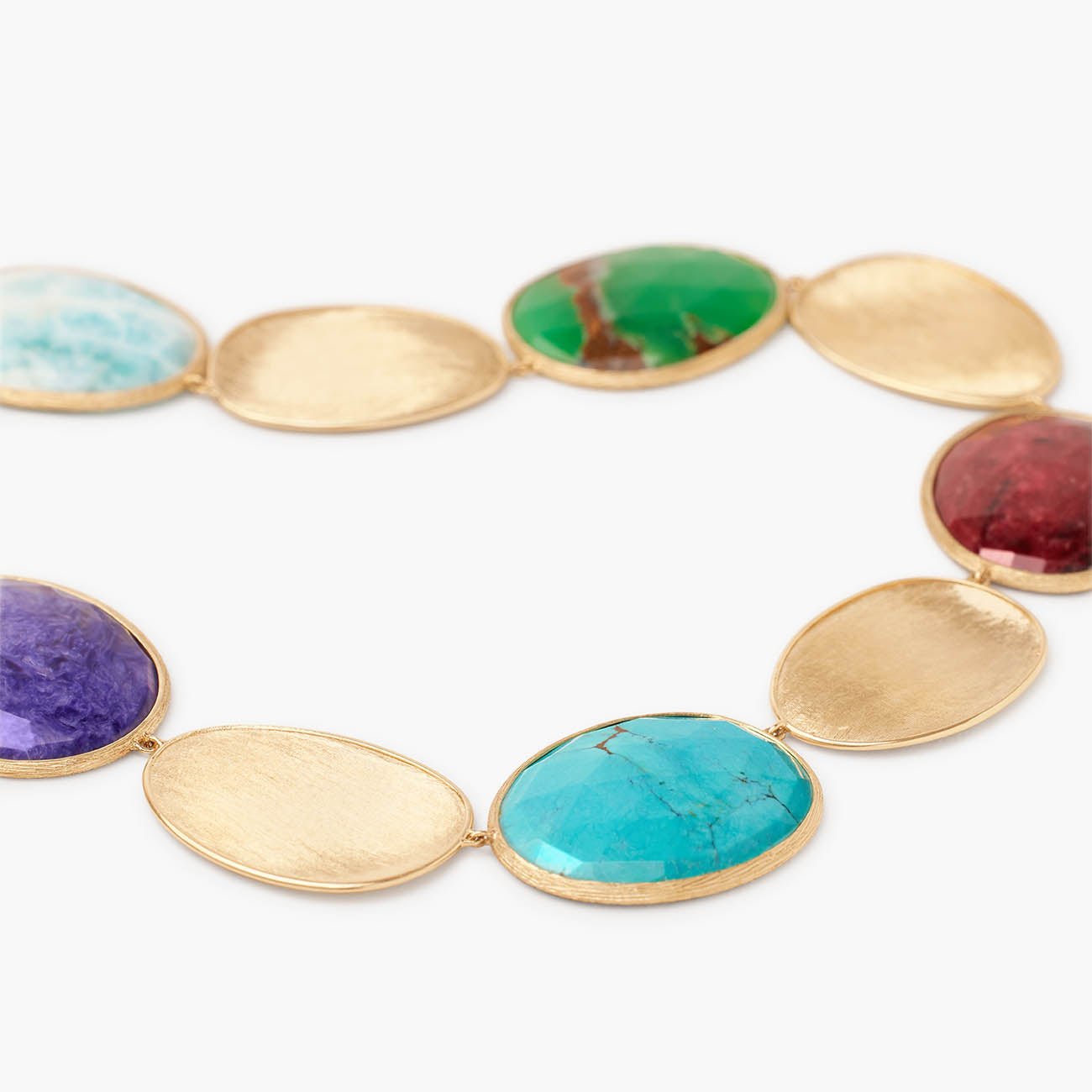 Marco Bicego Lunaria Mixed Gemstone Collar Necklace