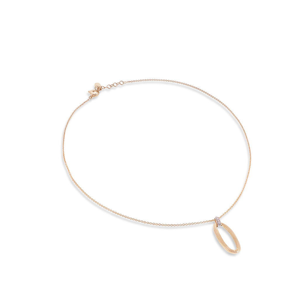 Marco Bicego Jaipur Link Diamond Two-Tone Pendant Necklace