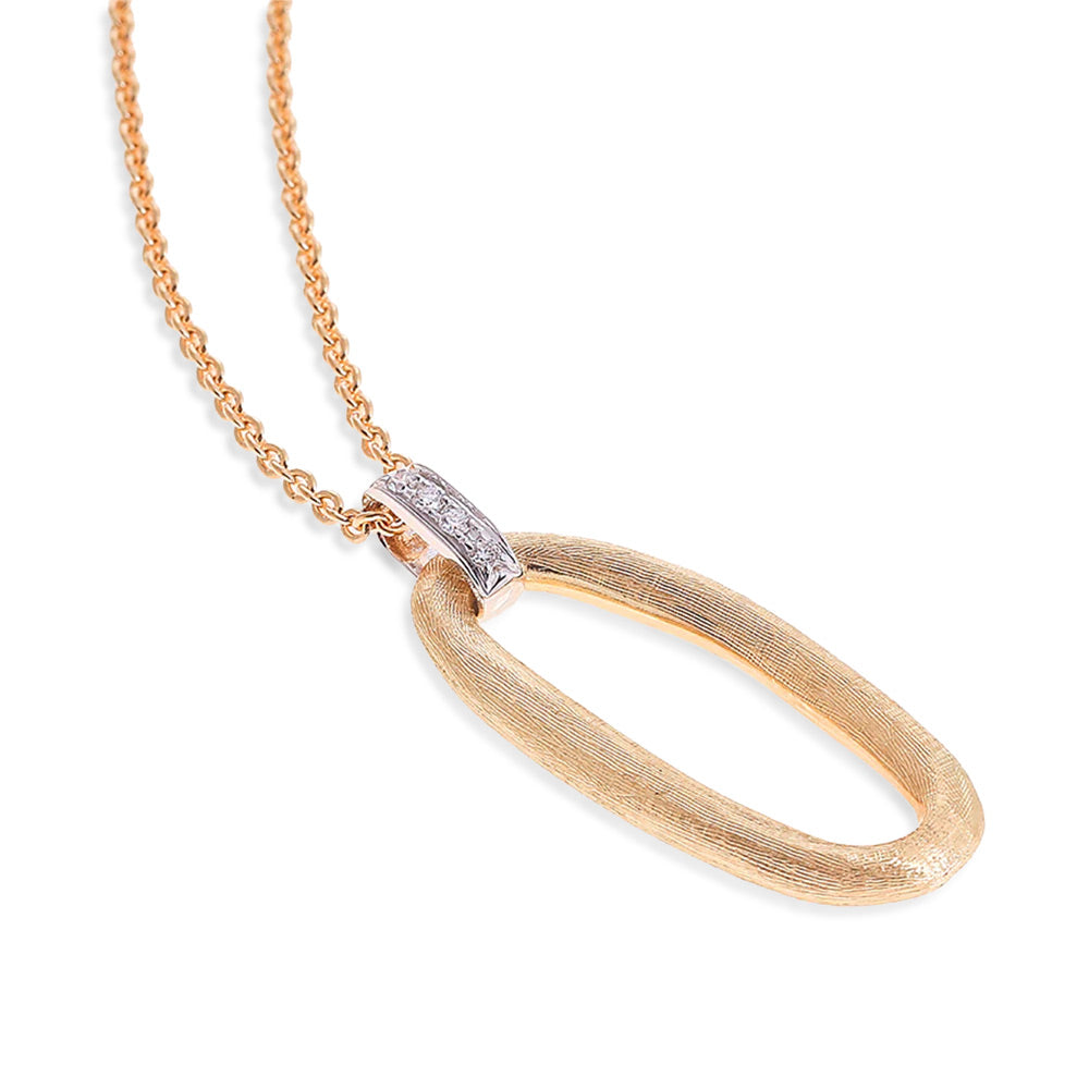 Marco Bicego Jaipur Link Diamond Two-Tone Pendant Necklace