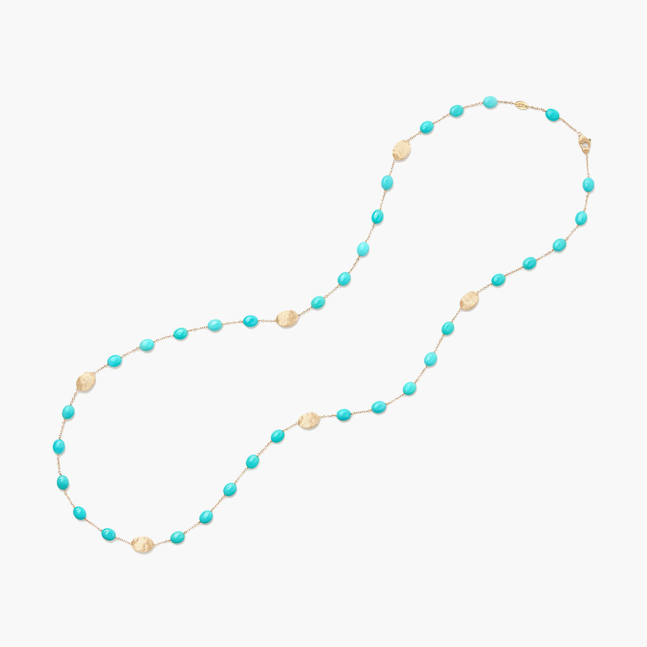 Marco Bicego Long Siviglia Turquoise and Gold Necklace