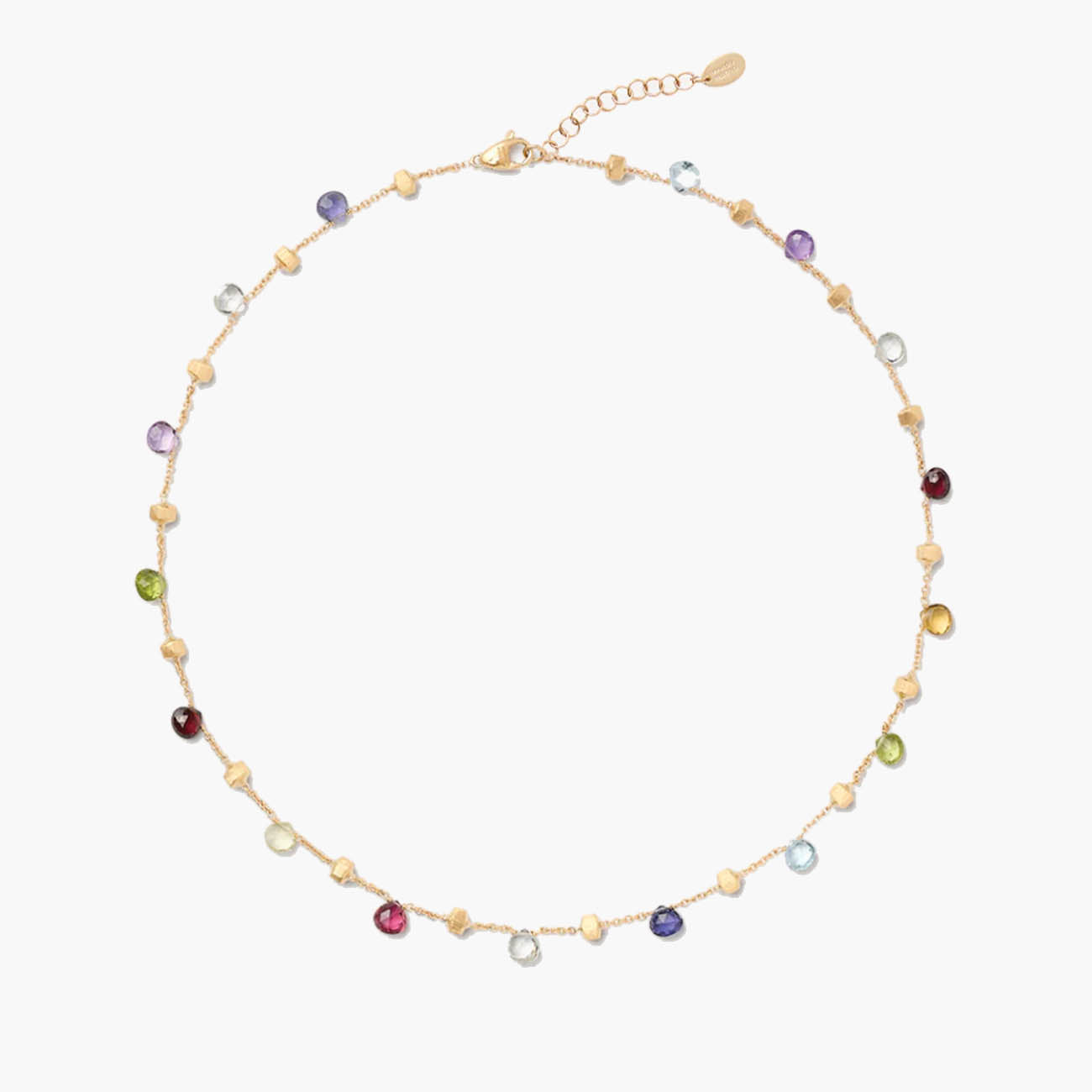 Marco Bicego Paradise 18kt Yellow Gold Multi-Colored Gemstone Necklace