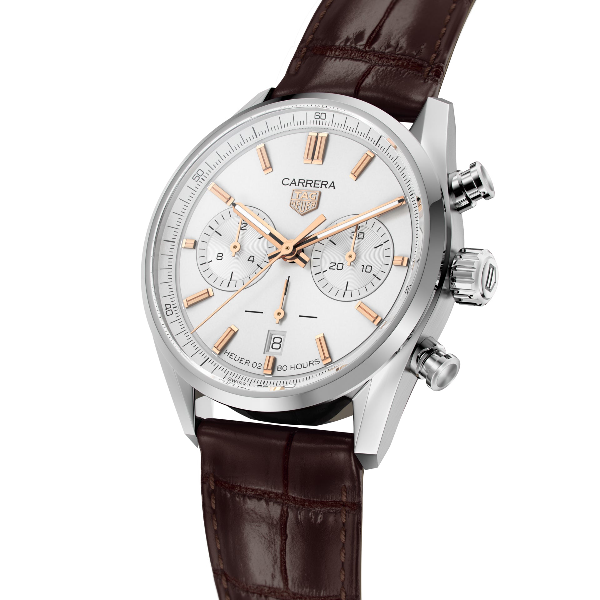TAG Heuer Carrera Chronograph White Dial Watch - 42mm