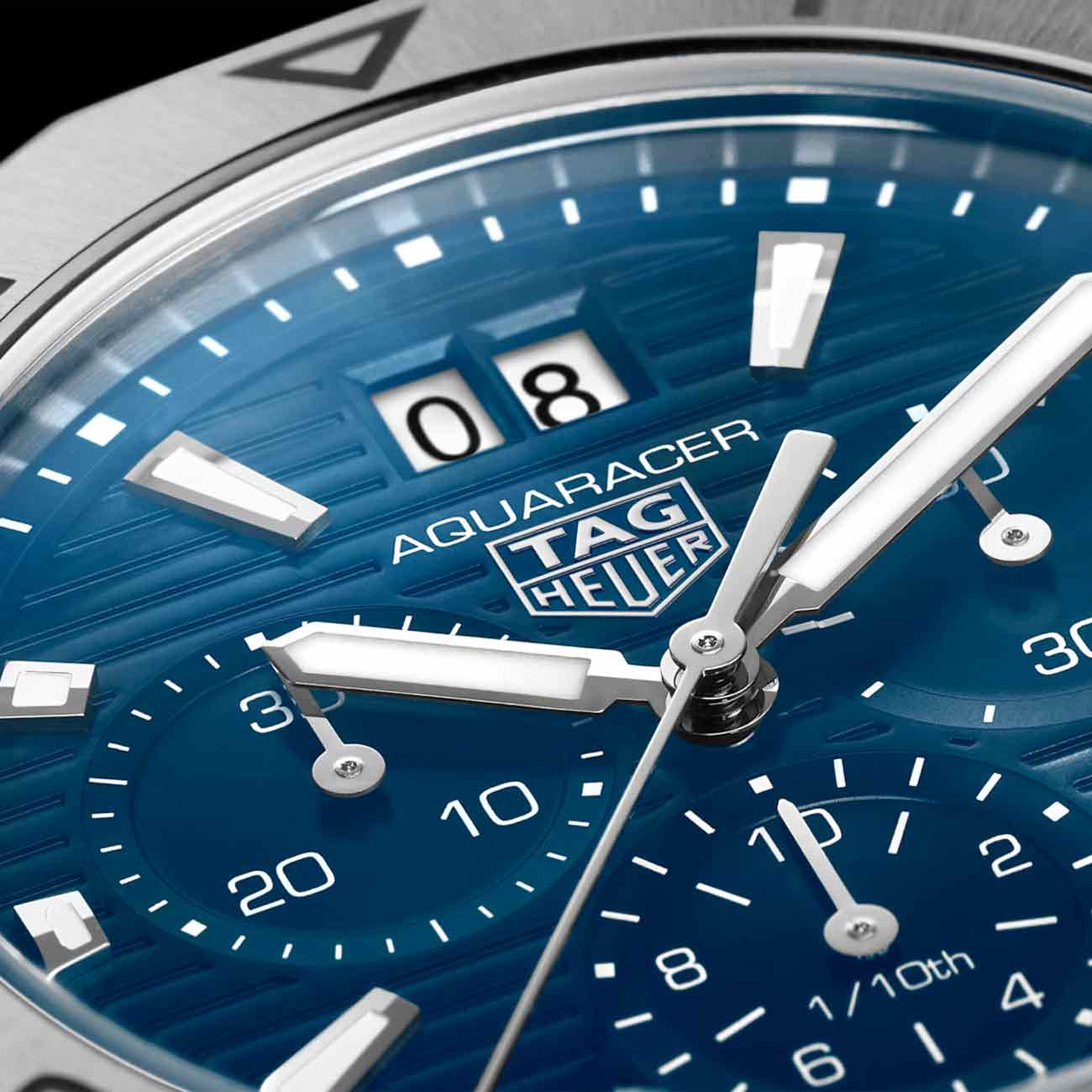 TAG Heuer Aquaracer Professional 200 Stainless Steel Chronograph Blue Dial Watch - 40mm