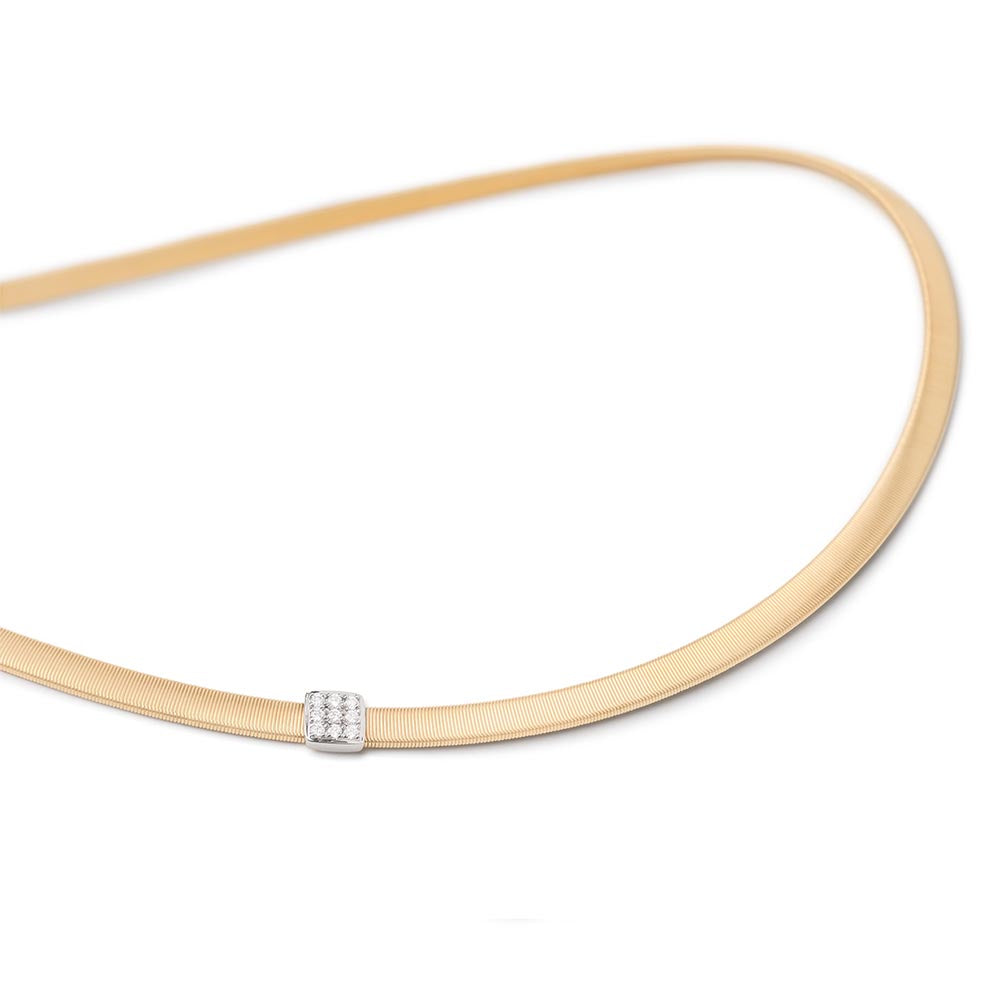 Marco Bicego Masai Yellow Gold Single Station Diamond Necklace