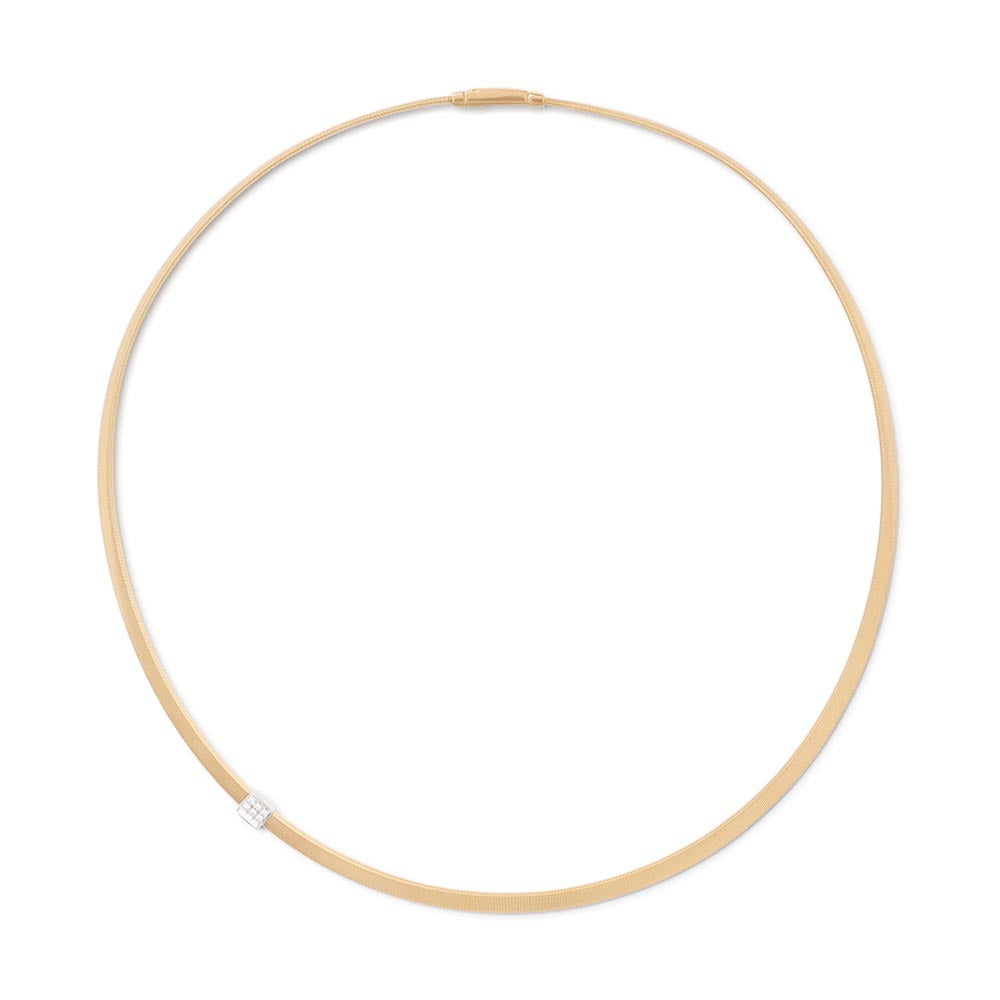 Marco Bicego Masai Yellow Gold Single Station Diamond Necklace