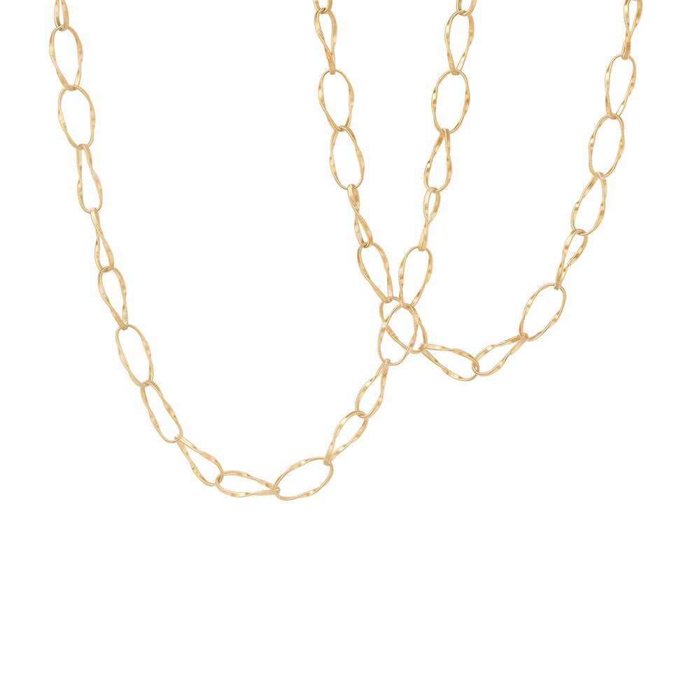 Marco Bicego Marrakech Onde Long Gold Link Necklace