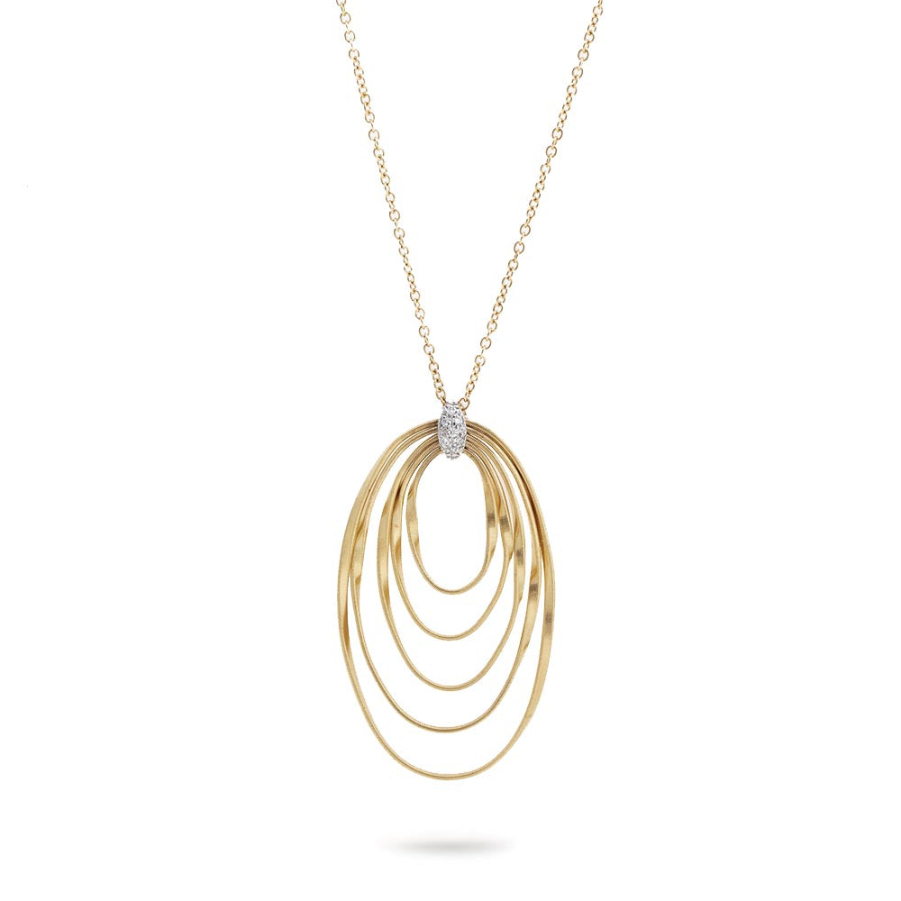 Marco Bicego Marrakech Onde Five Strand Pendant Long Necklace