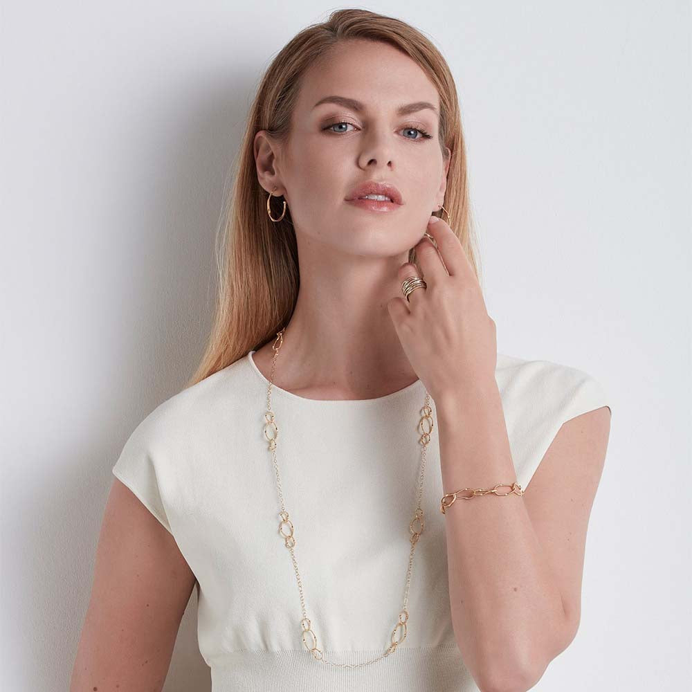 Marco Bicego Marrakech Onde Long Gold Station Necklace