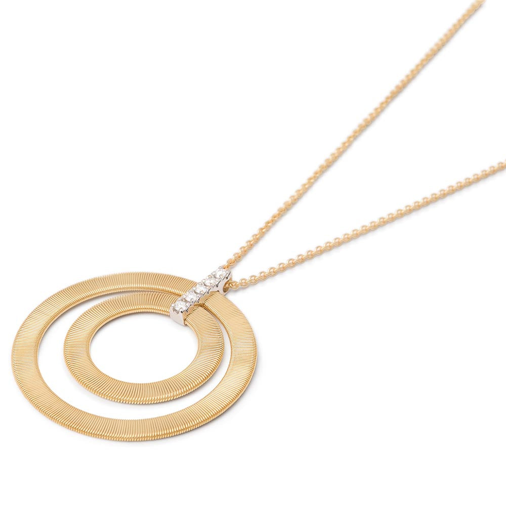 Marco Bicego Masai 18K Yellow Gold Double Circle Pendant