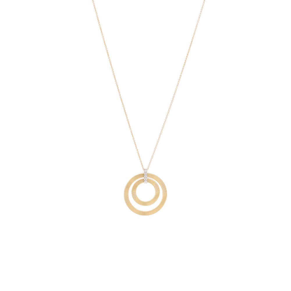 Marco Bicego Masai 18K Yellow Gold Double Circle Pendant