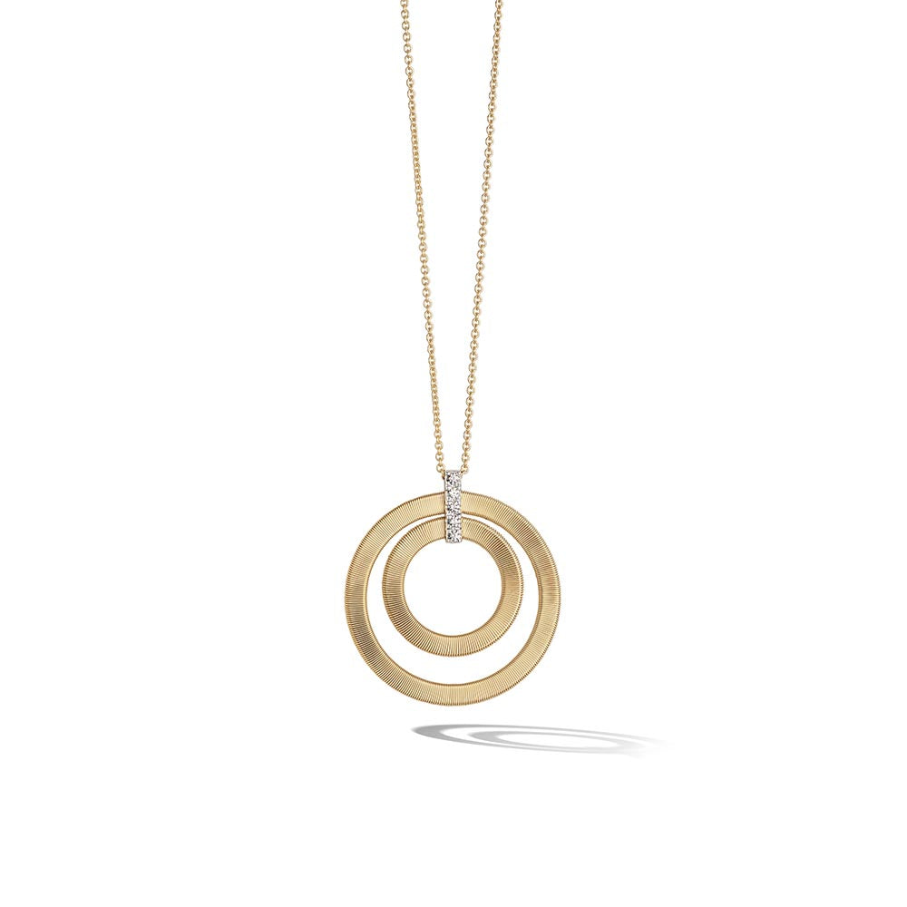 Marco Bicego Masai 18K Yellow Gold Double Circle Pendant