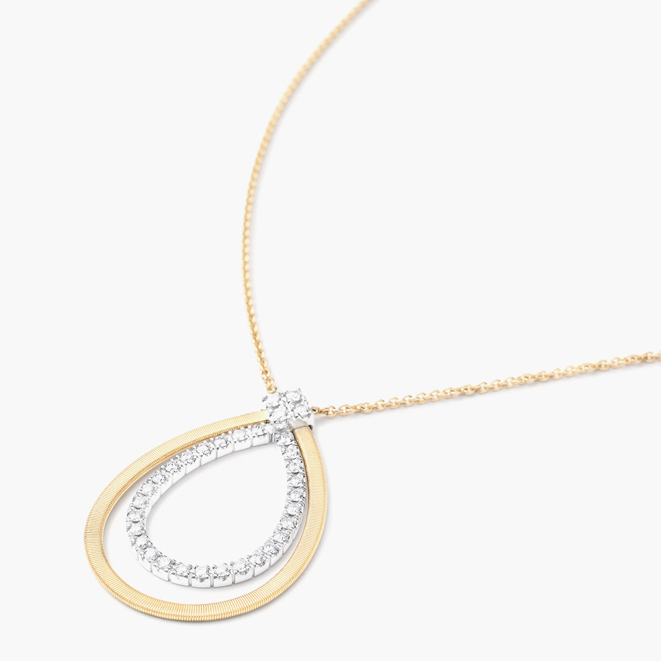 Marco Bicego Masai 18K Yellow Gold Diamond Pendant Necklace