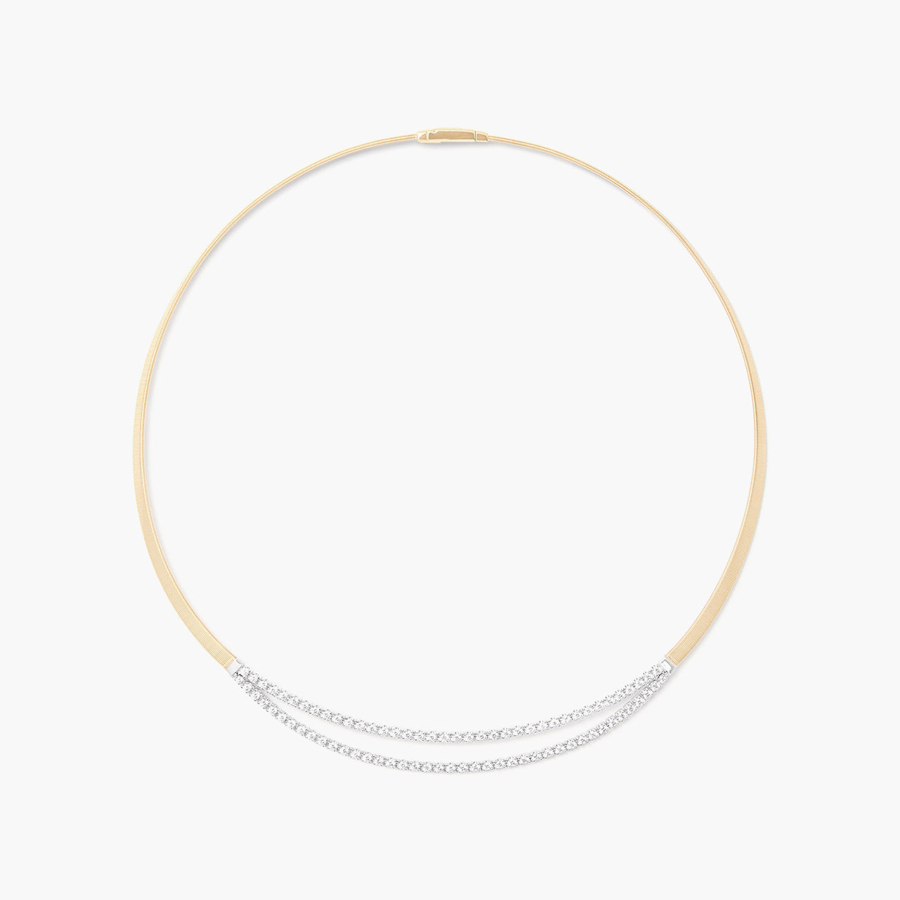 Marco Bicego Masai Diamond Collar Necklace in 18K Yellow Gold