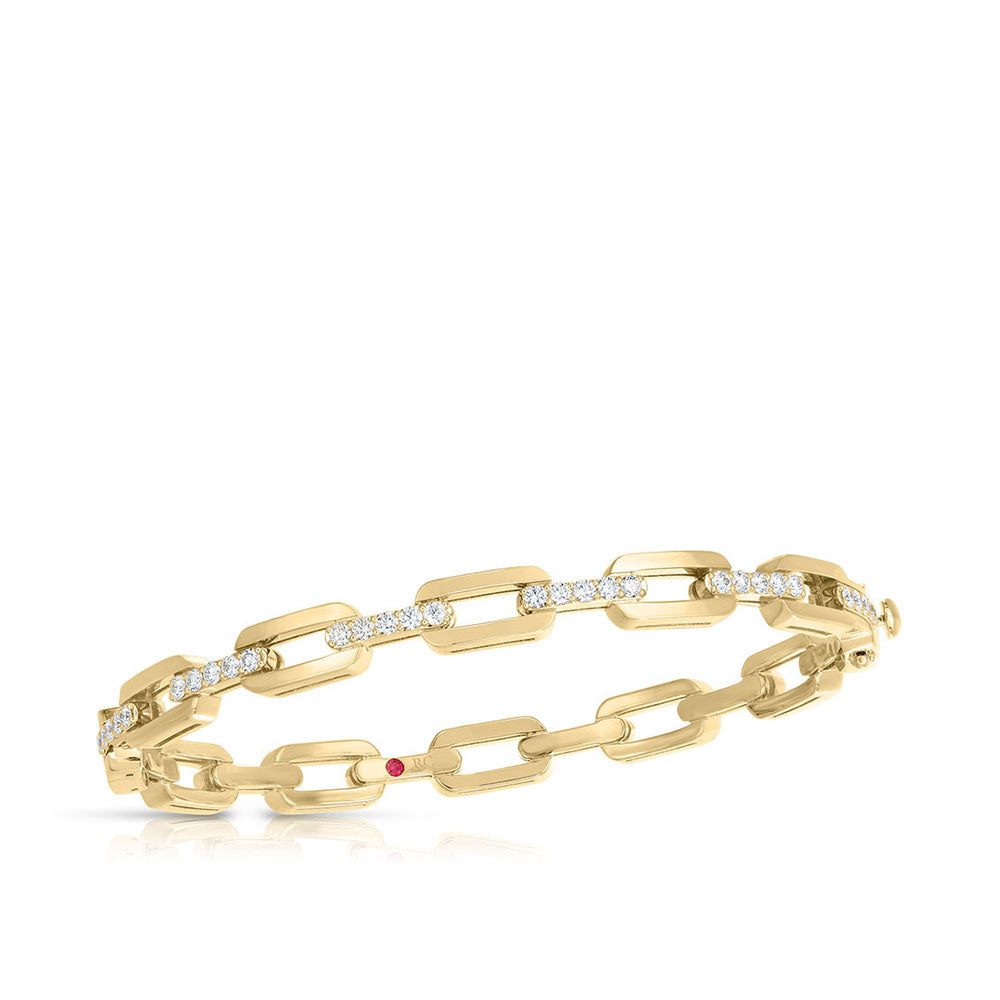 Roberto Coin Navarra Oro Classic Diamond Bangle