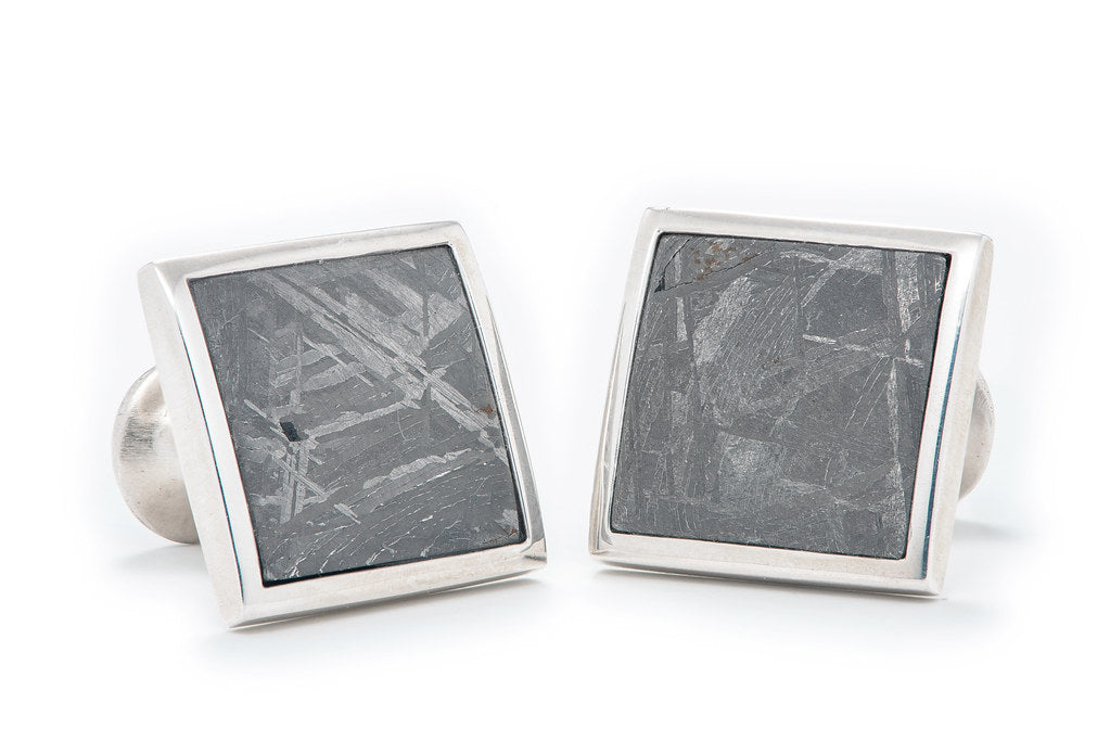 William Henry Meteorite Square Cufflinks