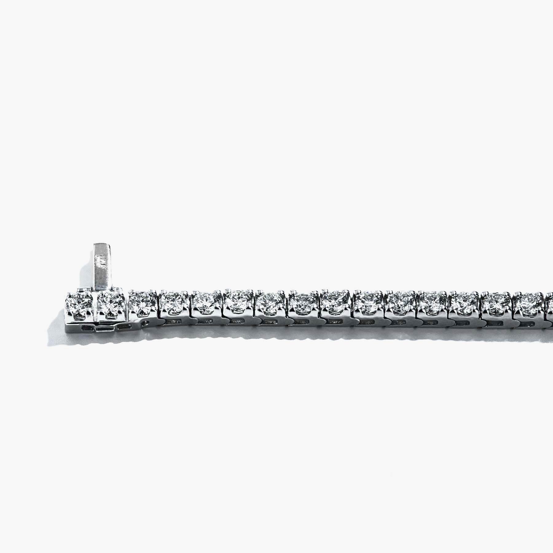 4.50 Carat Diamond Tennis Bracelet in 14k White Gold