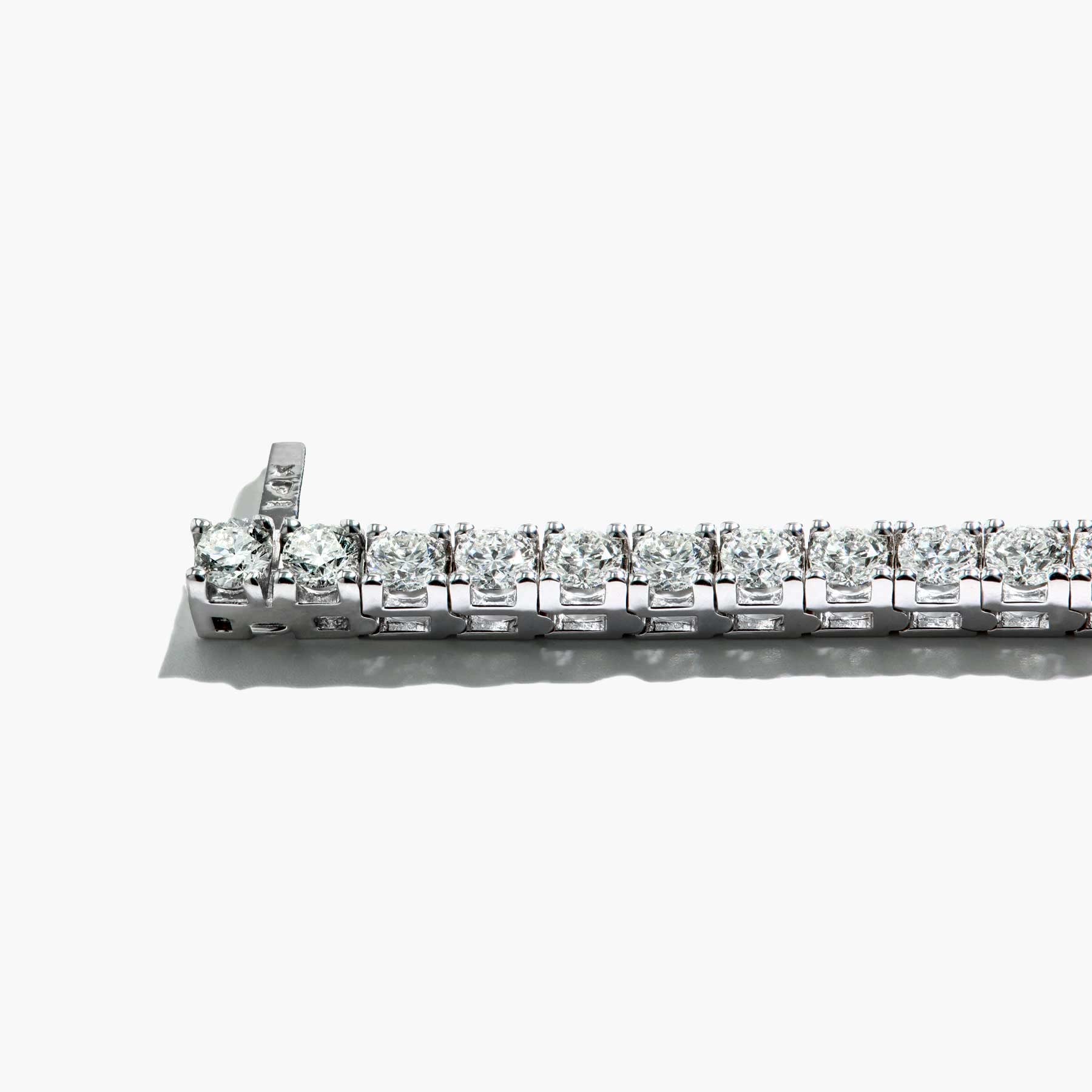 10 Carat Diamond Tennis Bracelet in 14k White Gold