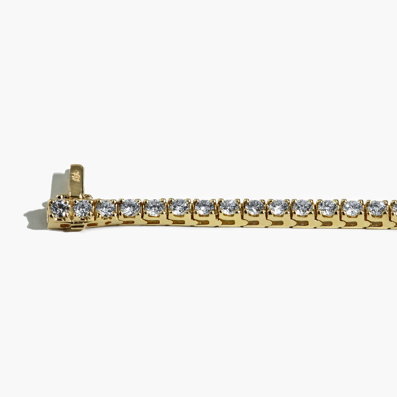 4.50 Carat Diamond Tennis Bracelet in 14k Yellow Gold