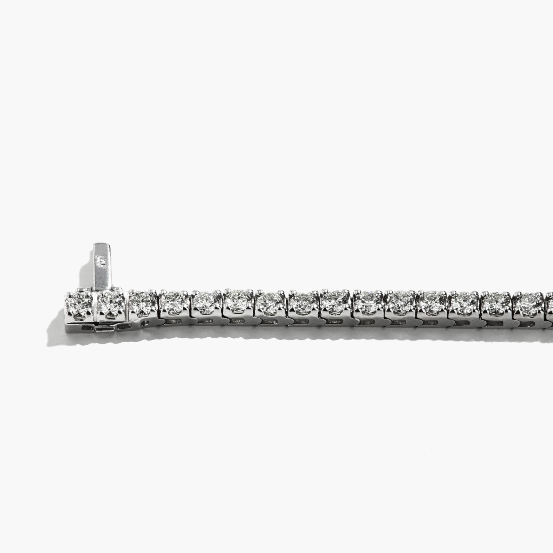 4.50 Carat Diamond Tennis Bracelet in 14k White Gold