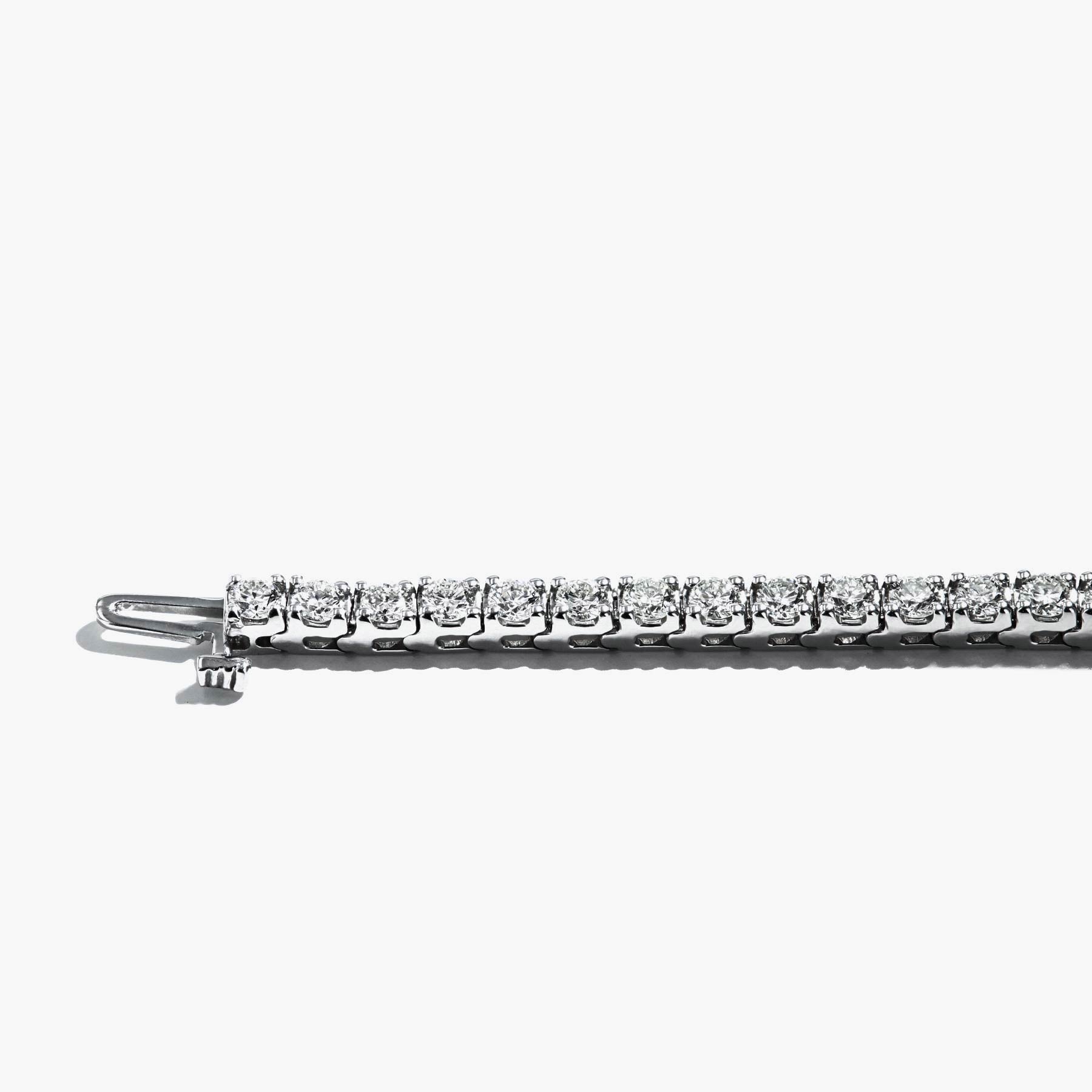 4.50 Carat Diamond Tennis Bracelet in 14k White Gold