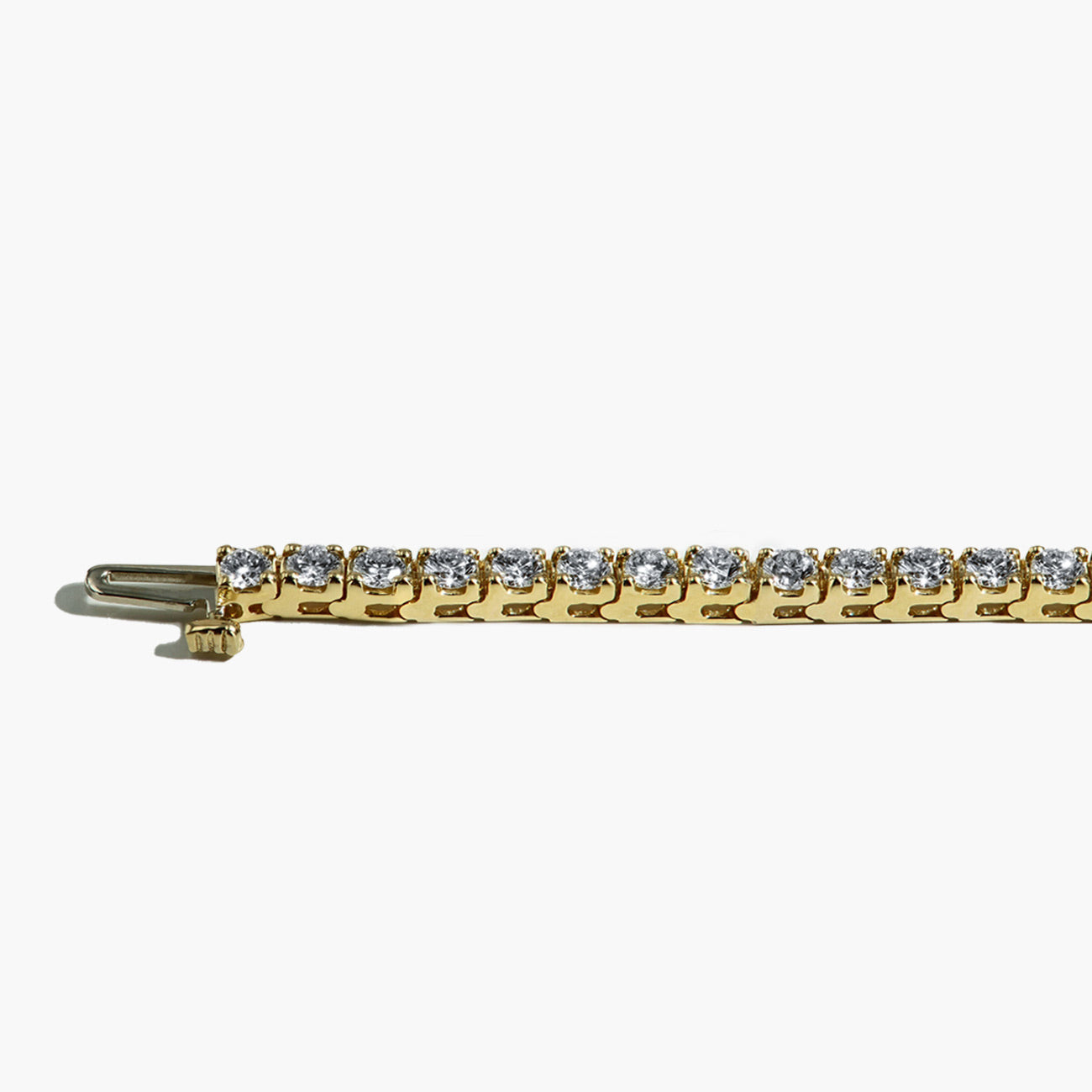 4.50 Carat Diamond Tennis Bracelet in 14k Yellow Gold
