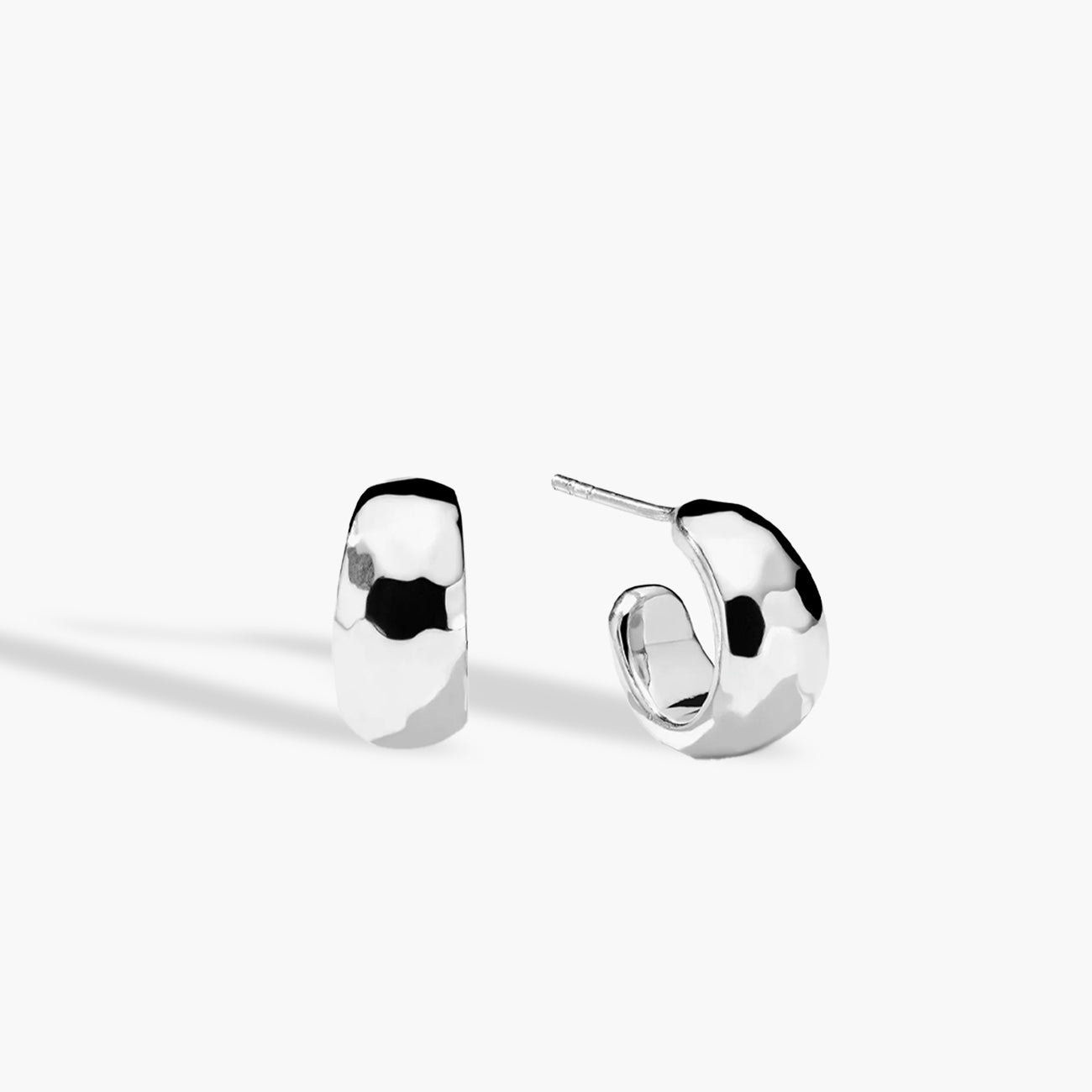 Ippolita Classico Huggie Hammered Hoop Earrings