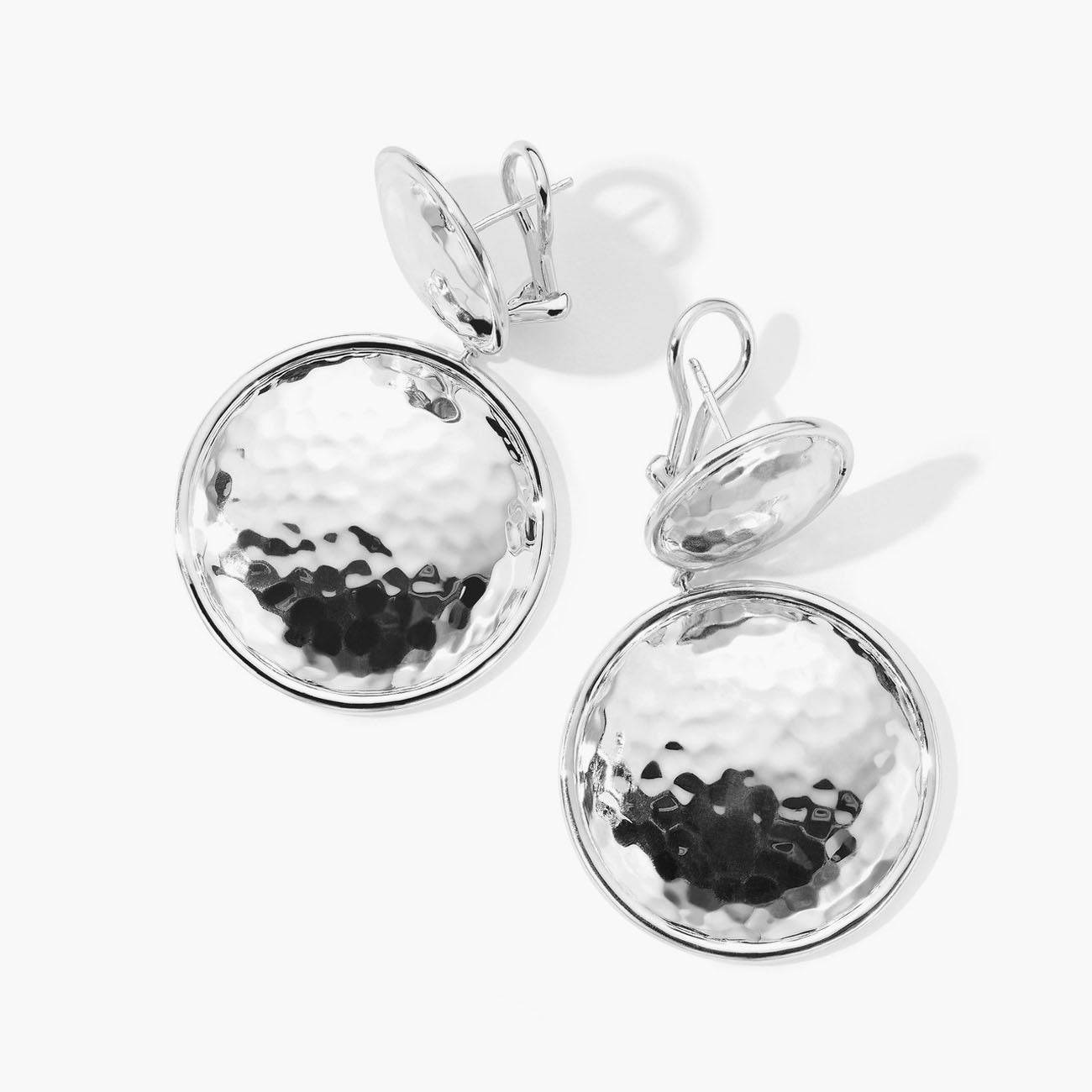 Ippolita Classico Large Hammered Snowman Earrings