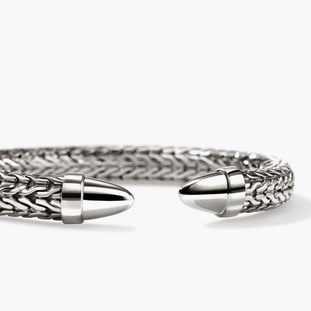 John Hardy Spear 50 Men's Silver Flex Cuff