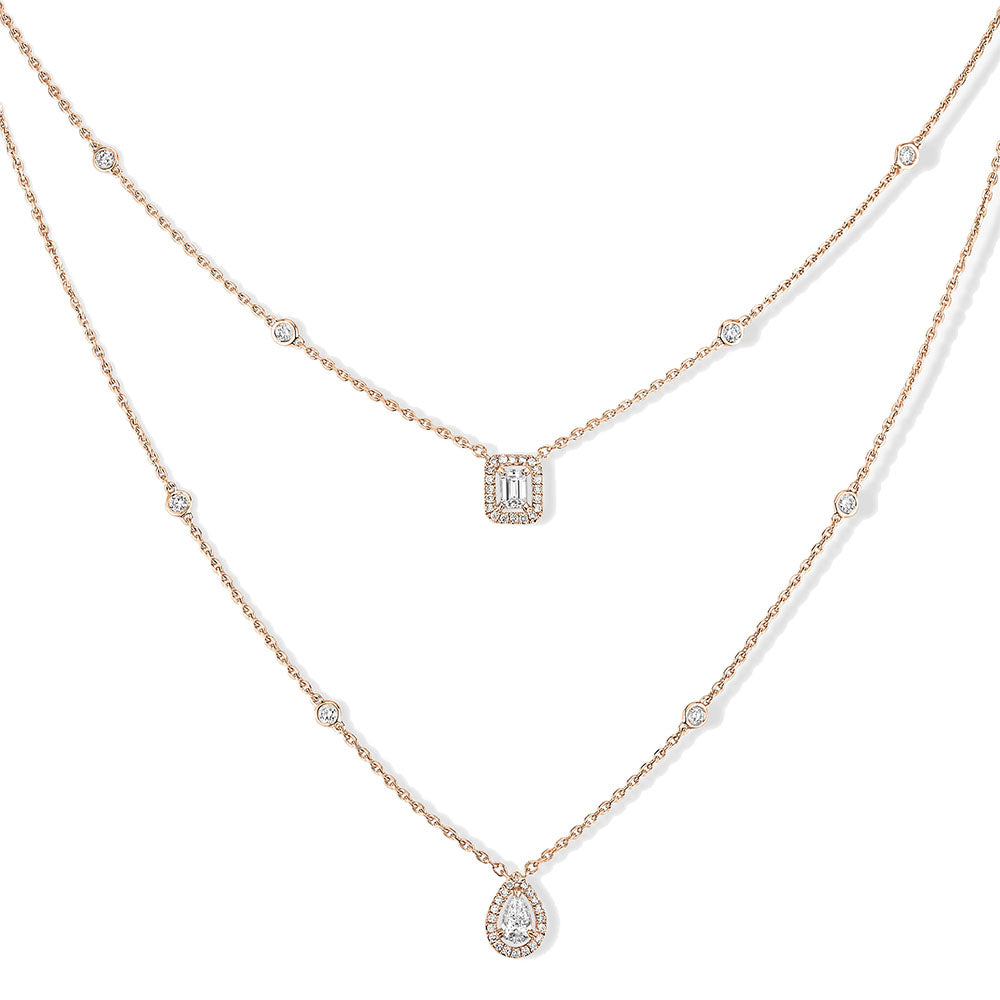 Messika My Twin Two Row Diamond Necklace
