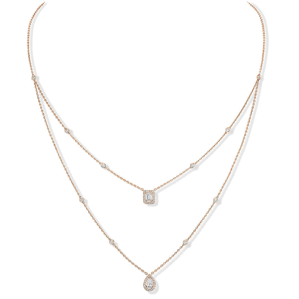 Messika My Twin Two Row Diamond Necklace