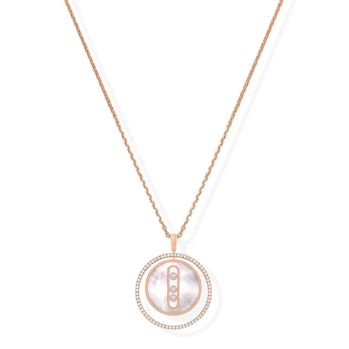 Messika Lucky Move Color Mother of Pearl and Diamond Necklace