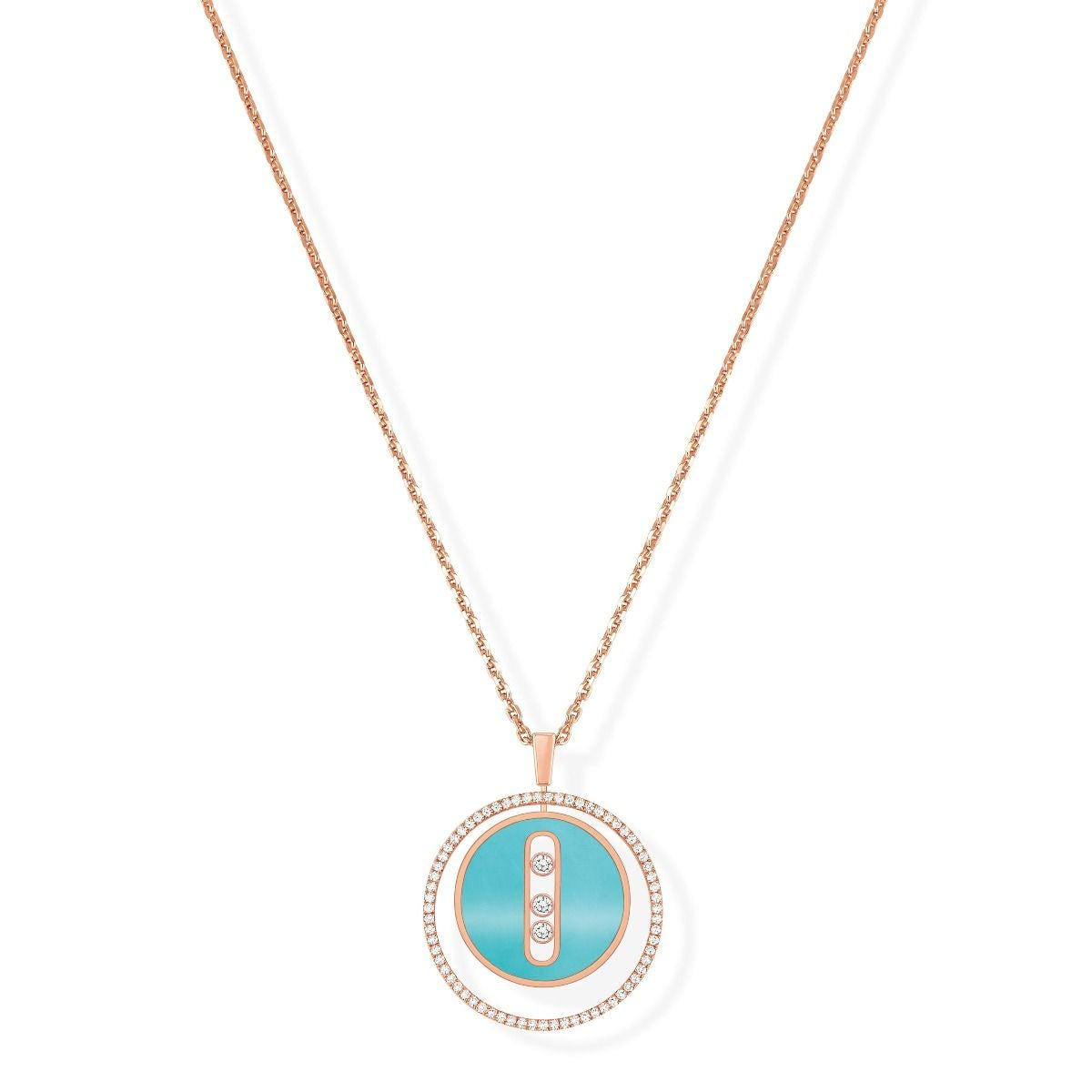 Messika Lucky Move Necklace MM Turquoise