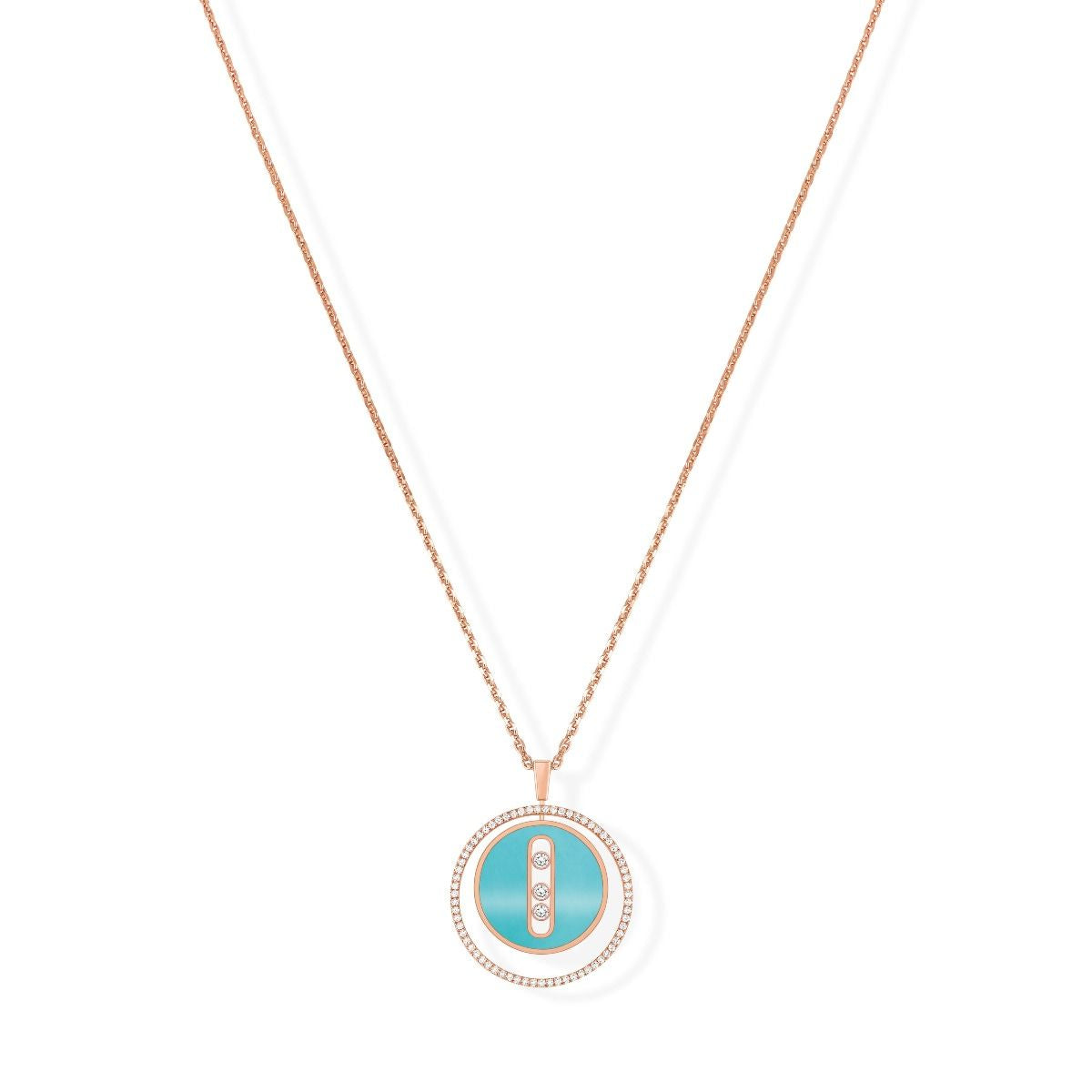 Messika Lucky Move Necklace MM Turquoise