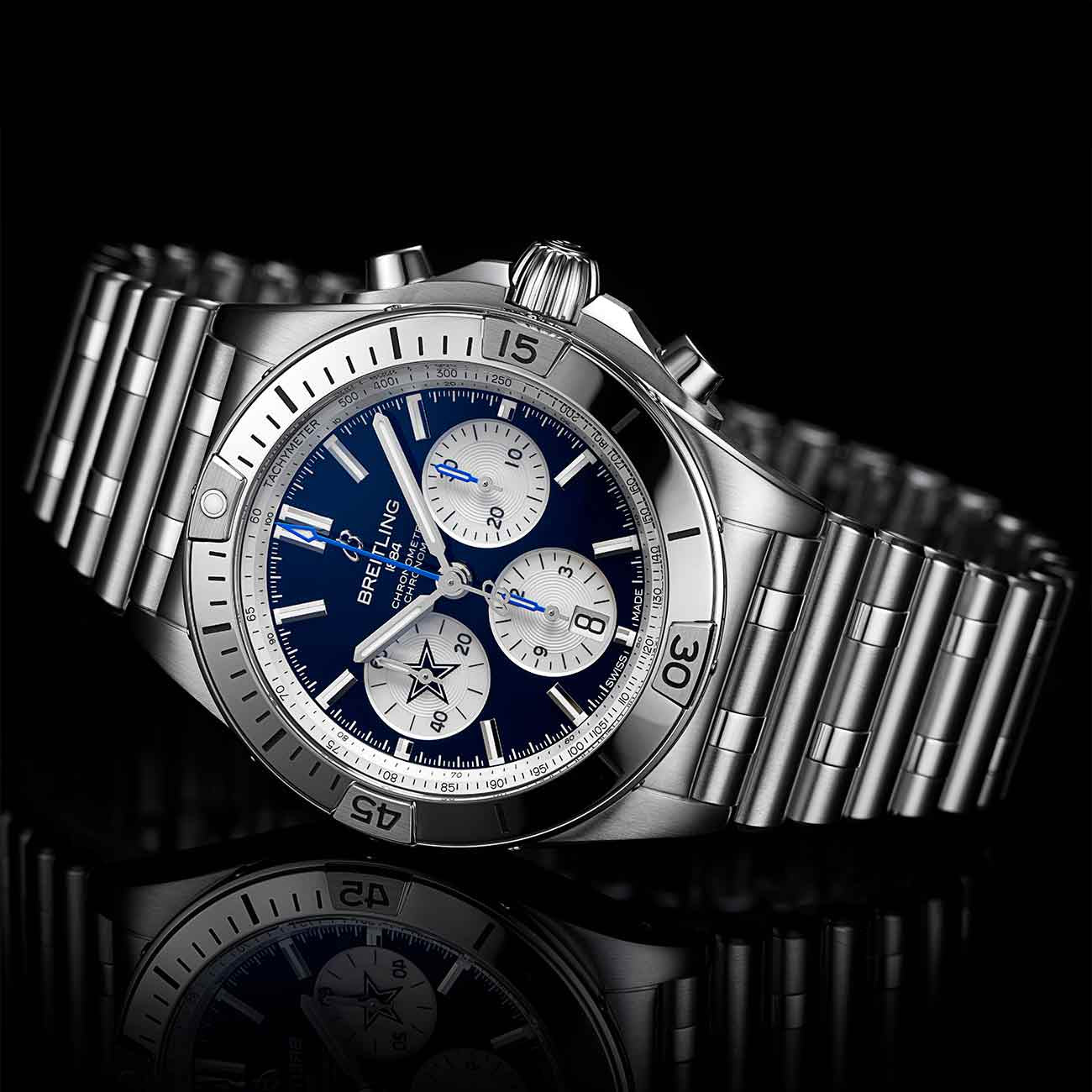 Breitling Chronomat B01 NFL Dallas Cowboys Edition with Rouleaux Steel Bracelet - 42mm