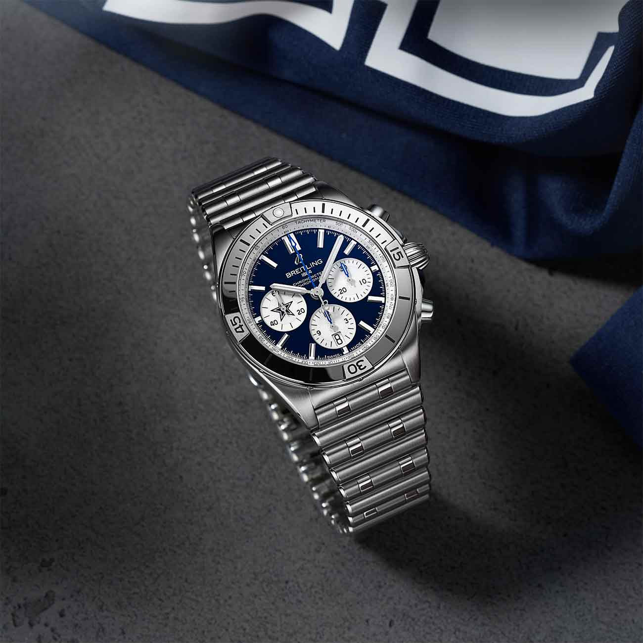 Breitling Chronomat B01 NFL Dallas Cowboys Edition with Rouleaux Steel Bracelet - 42mm
