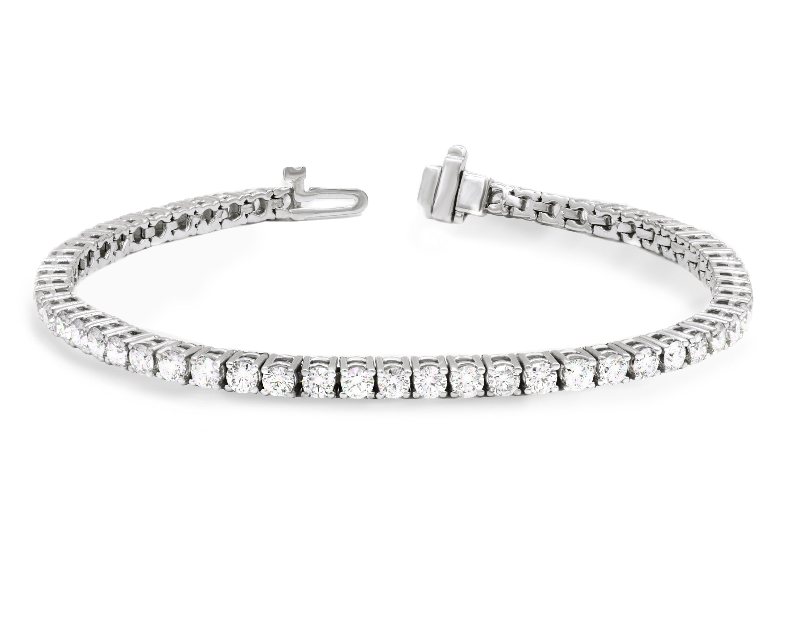 3 Carat Diamond Tennis Bracelet in 14k White Gold