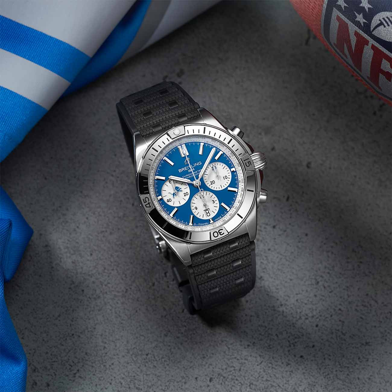 Breitling Chronomat B01 NFL Detroit Lions Edition - 42mm