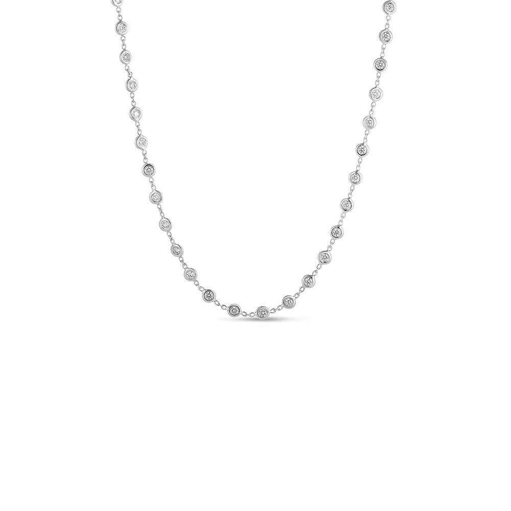 Roberto Coin Diamonds by the Inch Collection White Gold Diamond Necklace