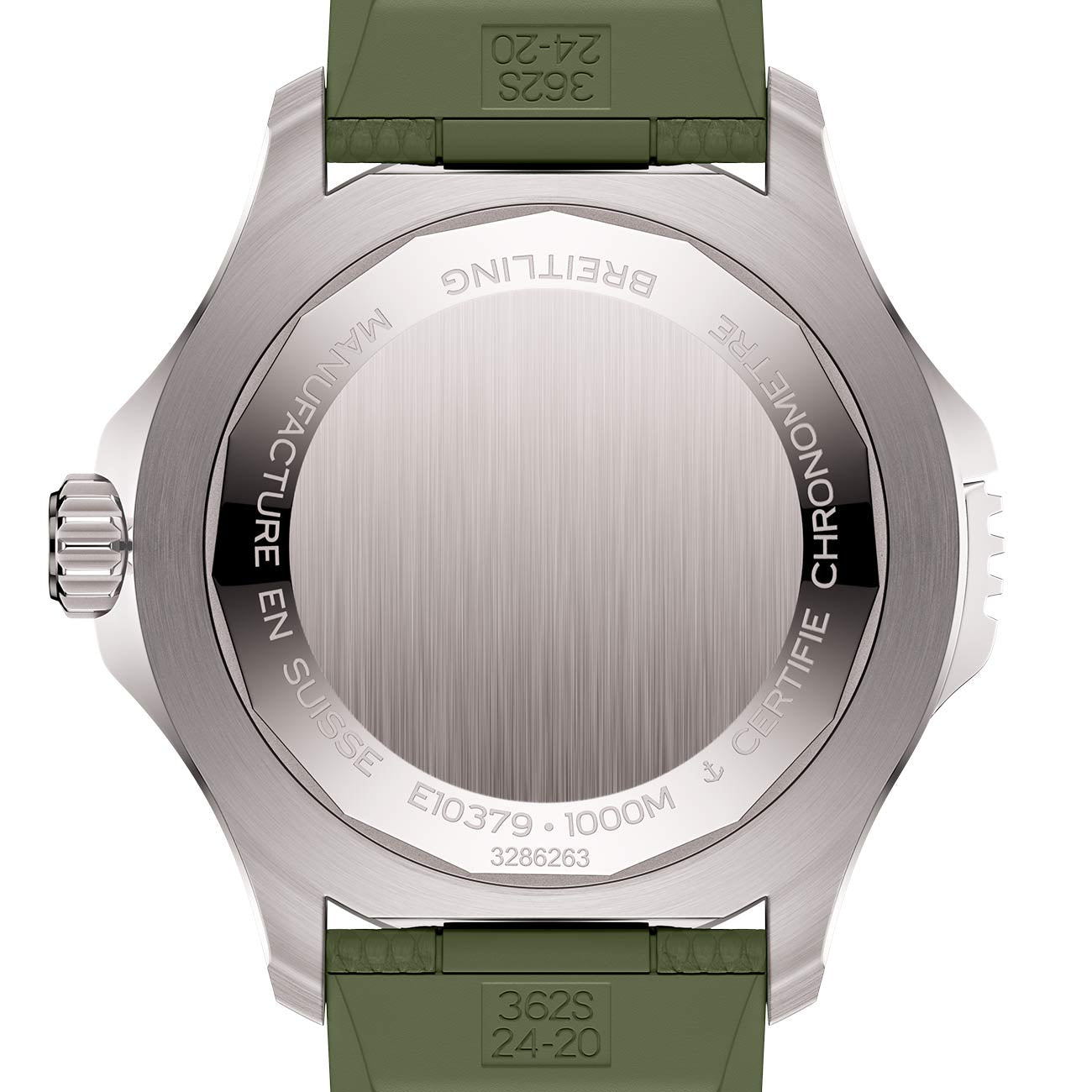Breitling Superocean Automatic 46 Super Diver Green Camo Dial with Green Rubber Strap — 46mm