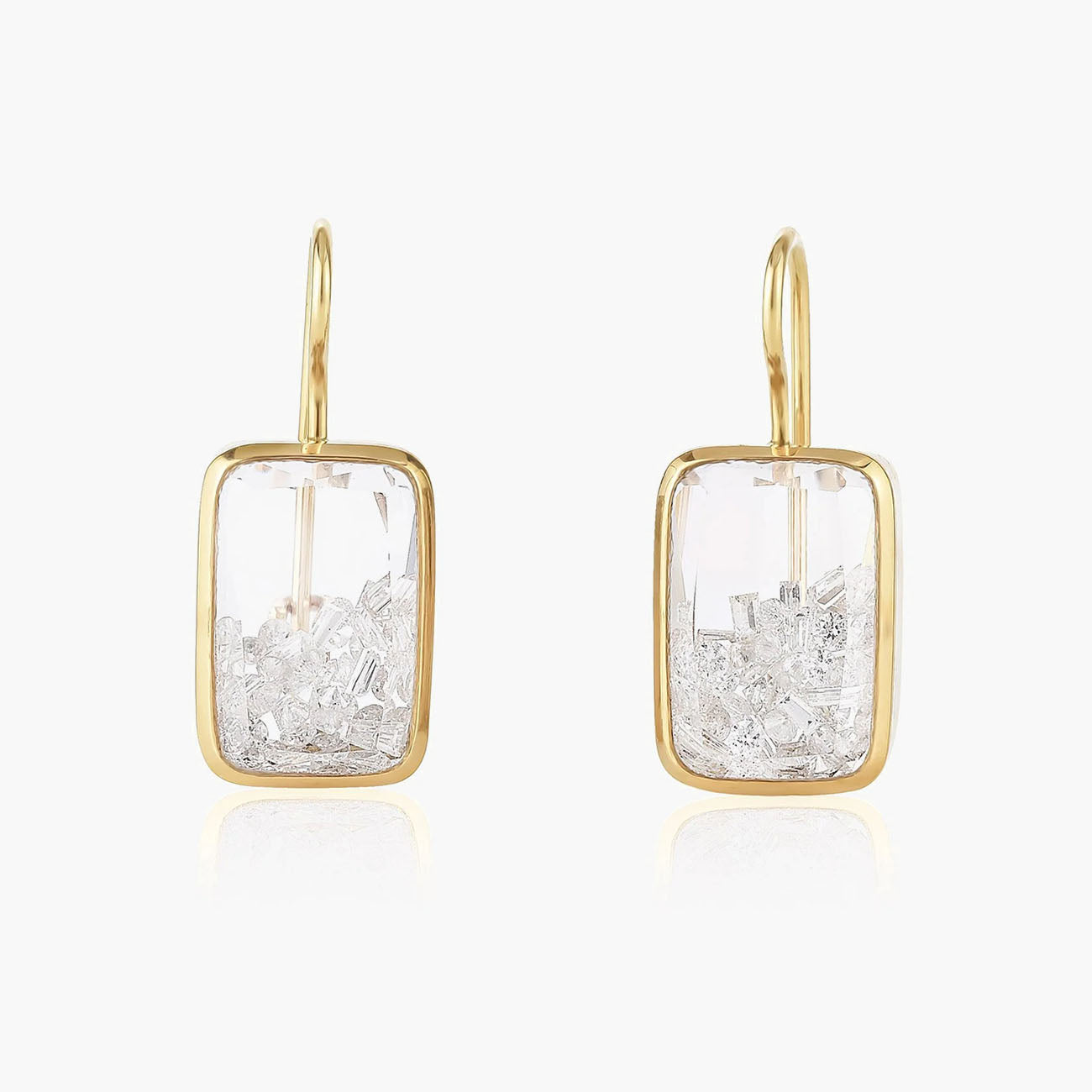 Moritz Glik Ten Fourteen Diamond Shaker Earrings