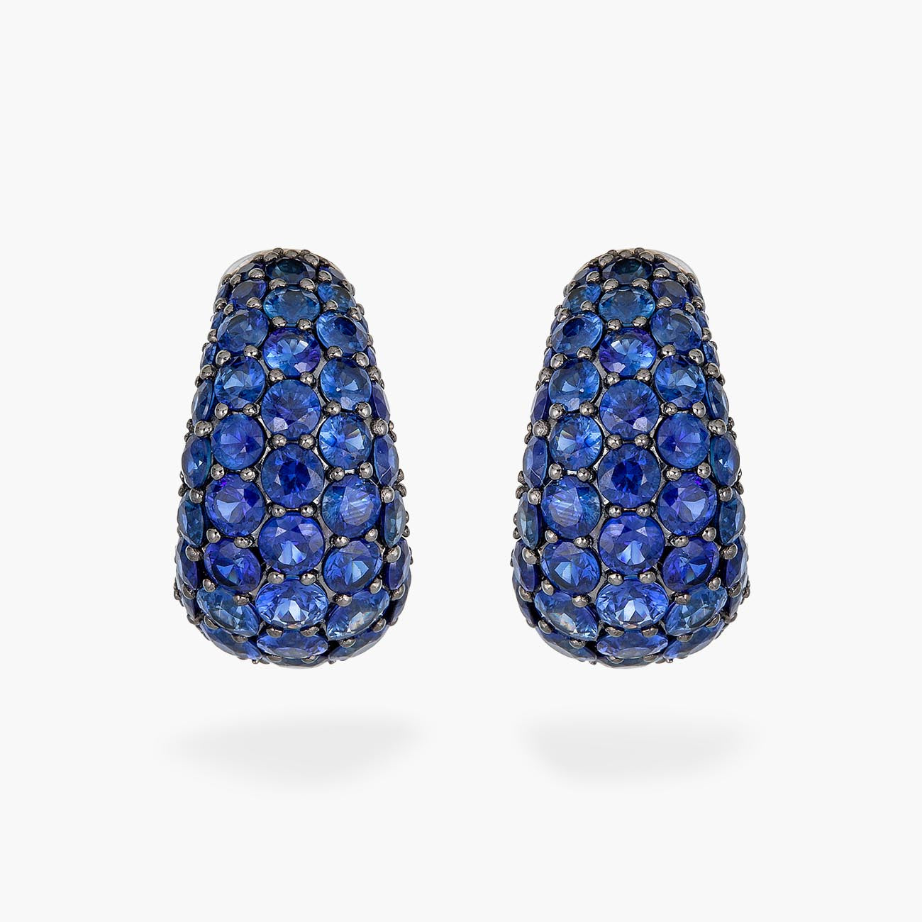 Piranesi Blue Sapphire Dome Earrings