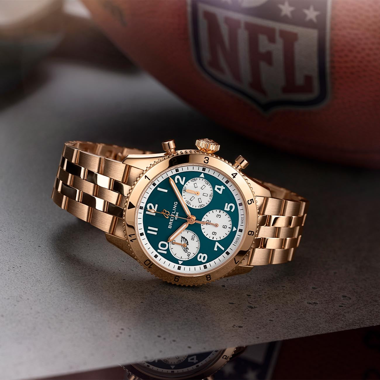 Breitling Philadelphia Eagles Super Bowl Classic AVI Watch