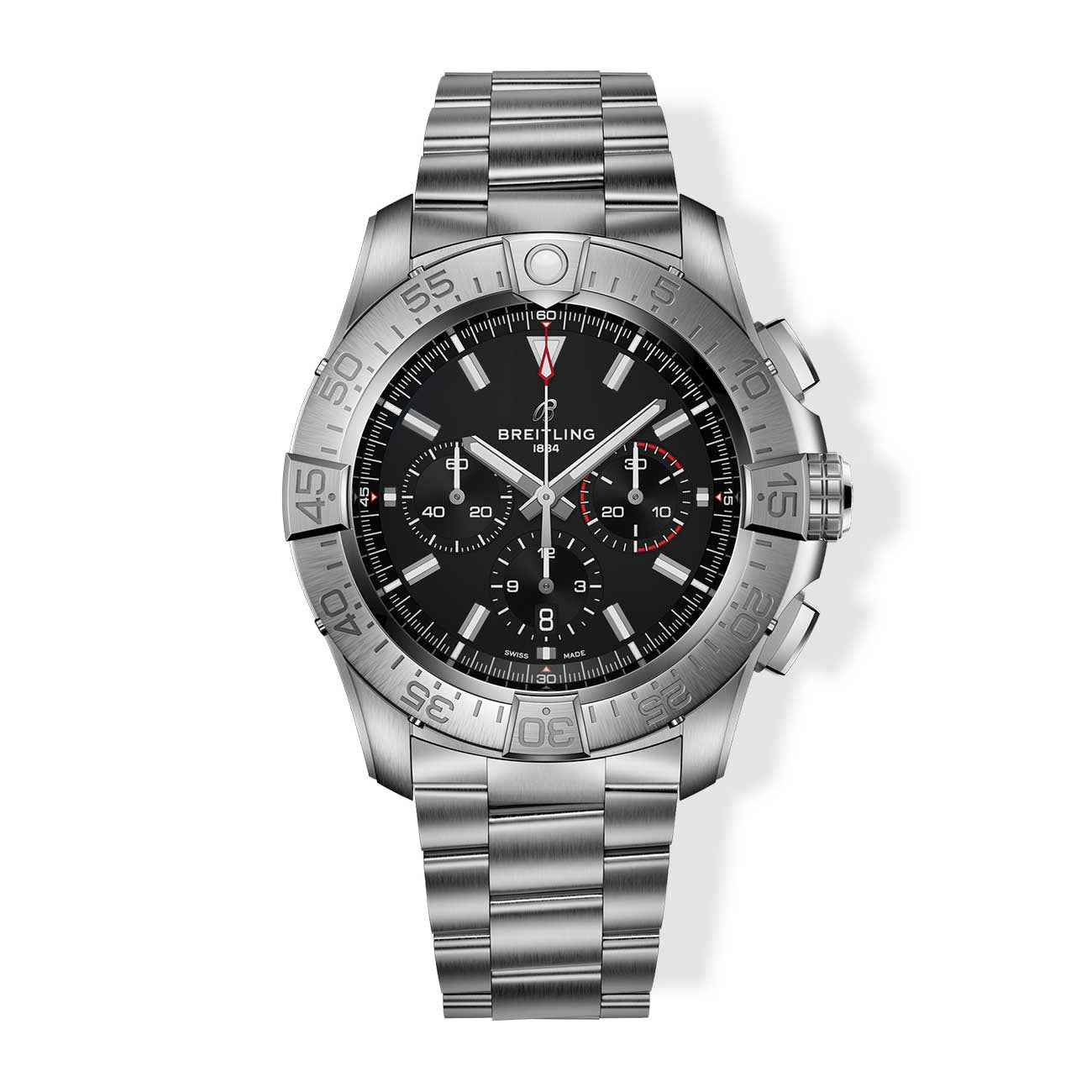Breitling Super Avenger B01 Chronograph Black Dial with Titanium