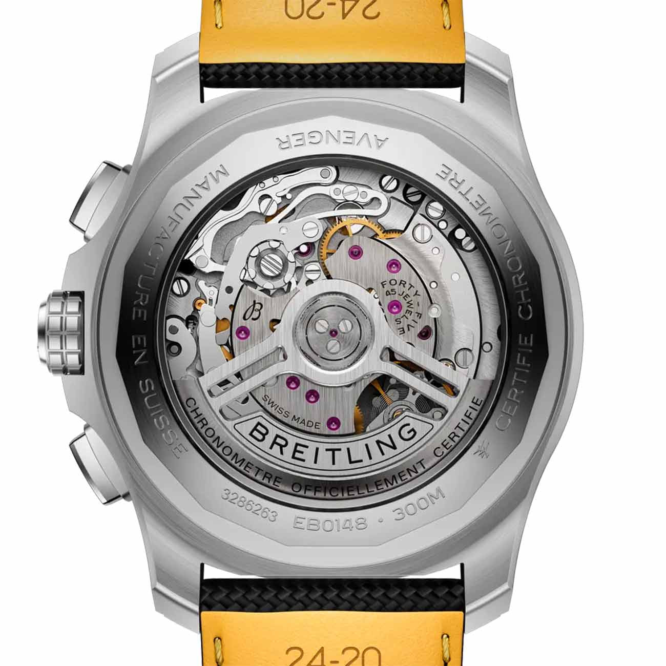 Breitling Super Avenger B01 Chronograph Black Dial with Titanium Bracelet - 46mm