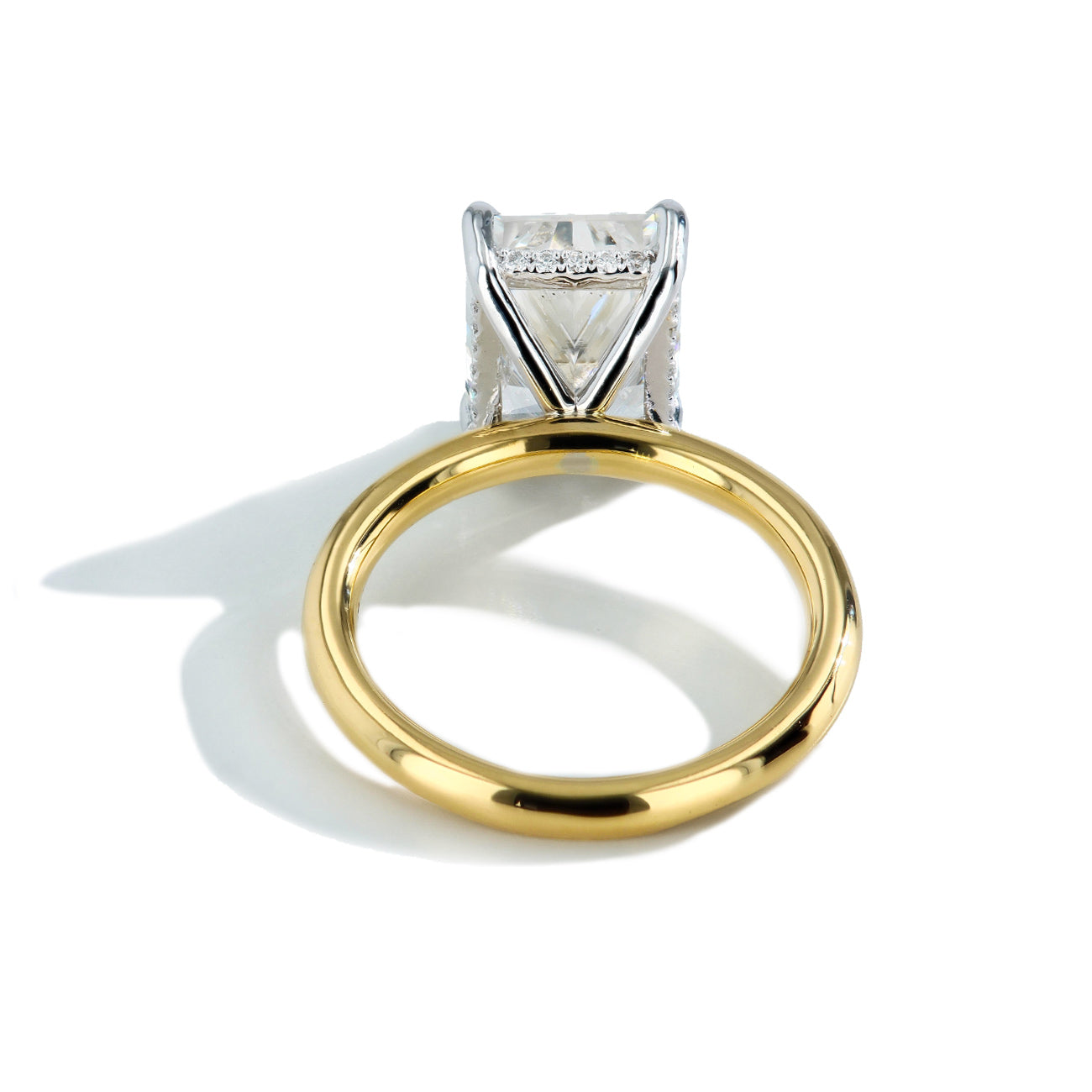 4 Carat Single Source™ Radiant Diamond Two-Tone Engagement Ring