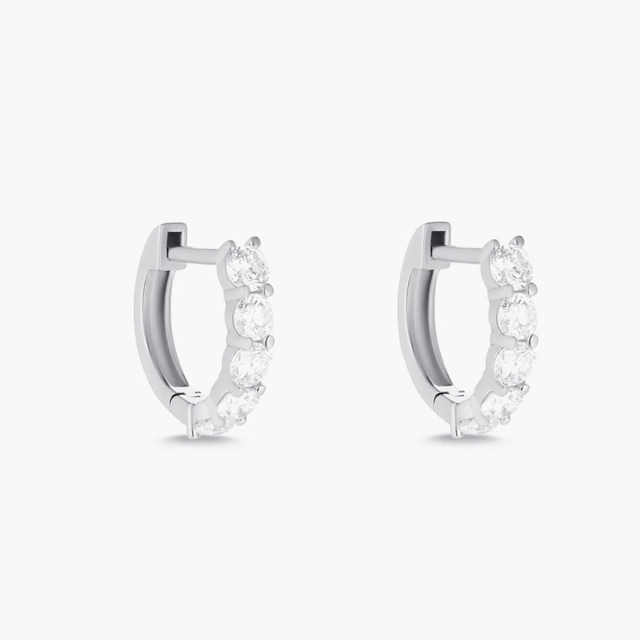 Carbon and Hyde Sparkler Huggie Diamond Earrings
