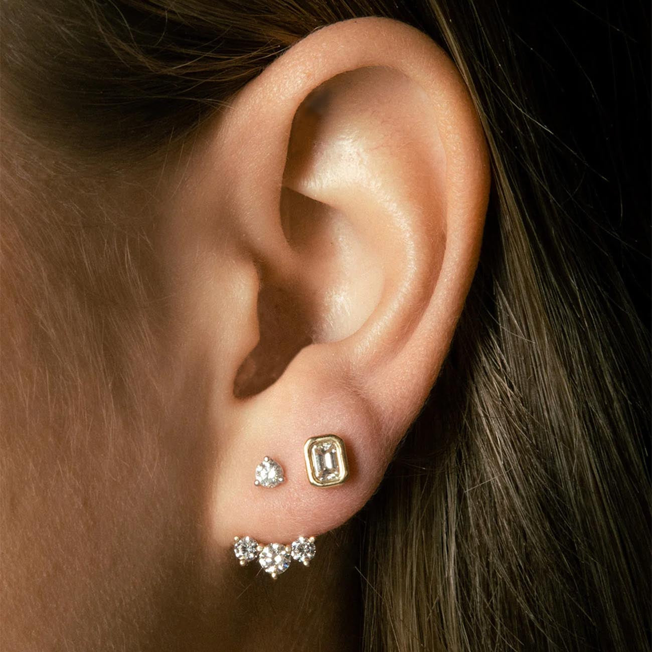 Carbon and Hyde Diamond Twinkle Ear Jackets